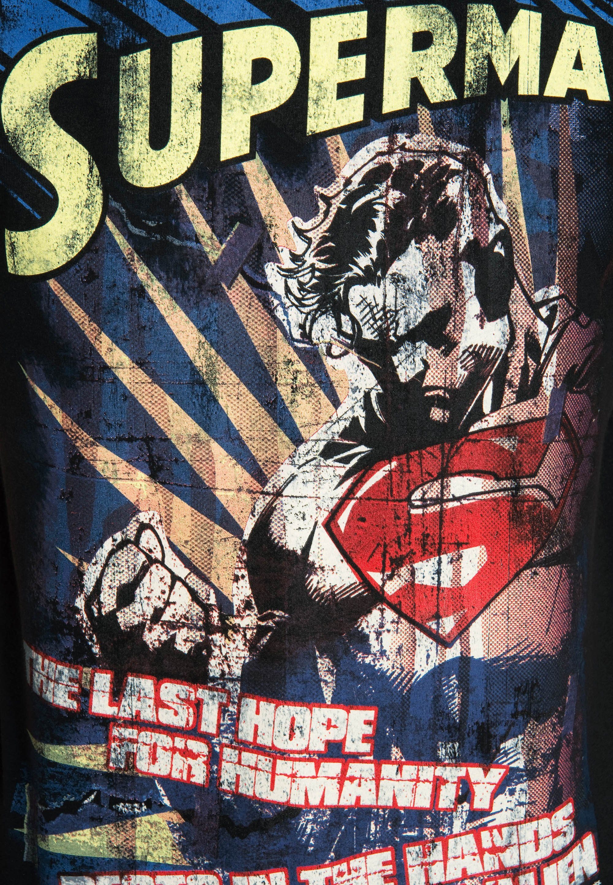 lizenziertem - Last Superman Hope mit Originaldesign LOGOSHIRT T-Shirt The