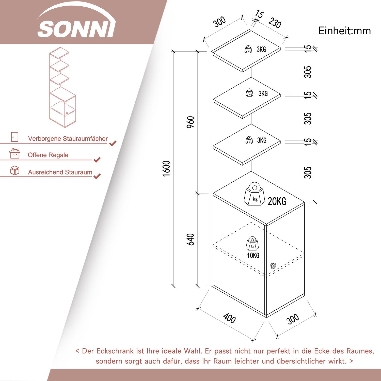 SONNI Schminktisch Schminktischkombination,Schminktisch,Seitenschrank