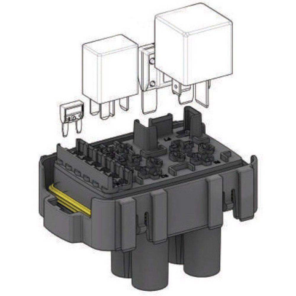 MTA Sicherungshalter MTA Automotive Fuse/Relay Hol Maxi Micro Relay WP Sicherungs-/Relaisha