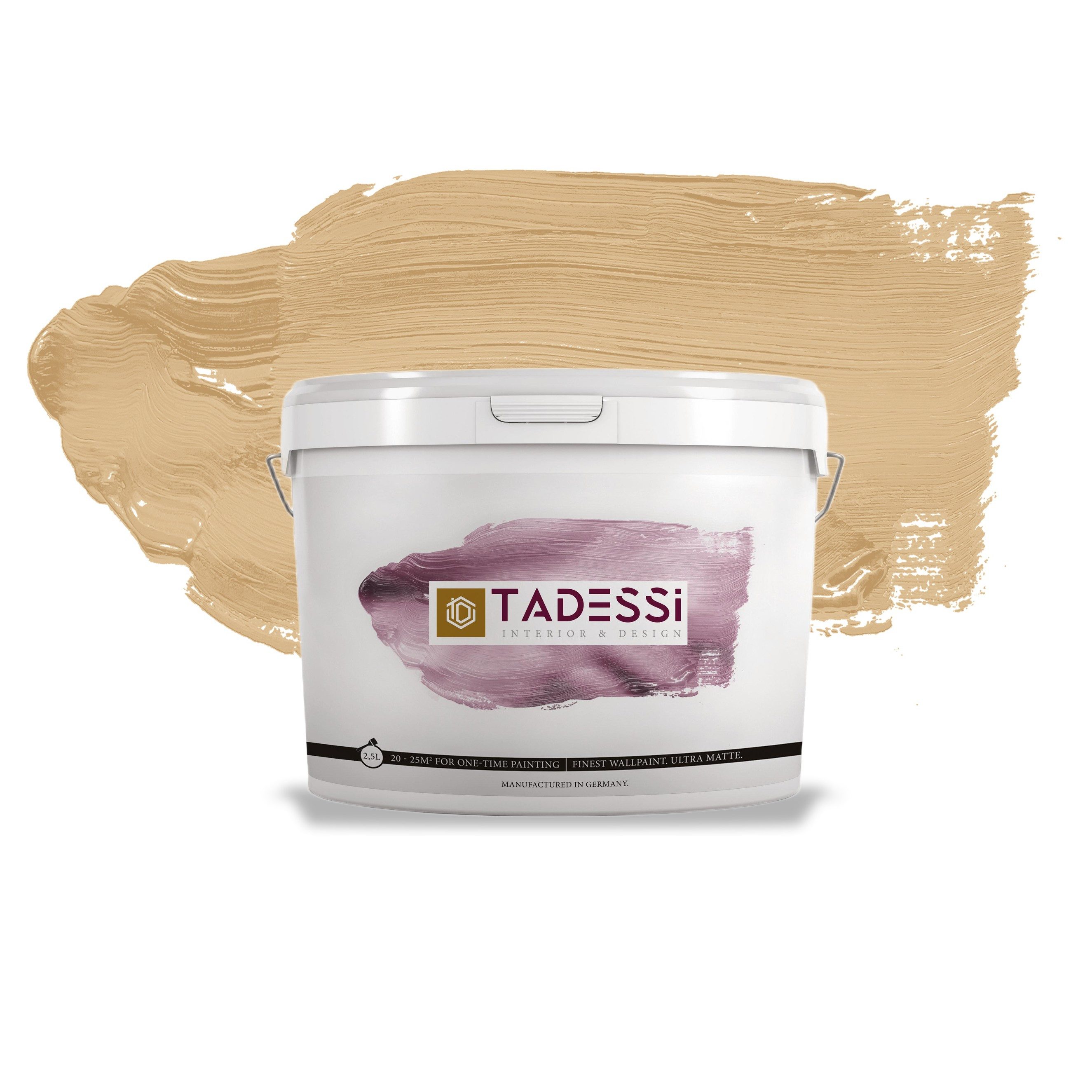 Tadessi Wandfarbe TADESSI Color Vista - Wandfarbe Braun - Nougat Mocha - Matte Innenfarb