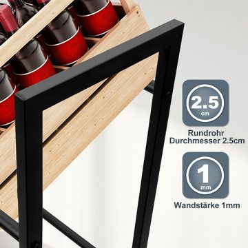 Randaco Standregal 2x Getränkekistenregal Getränkeregal aus Metall für 4 Kisten