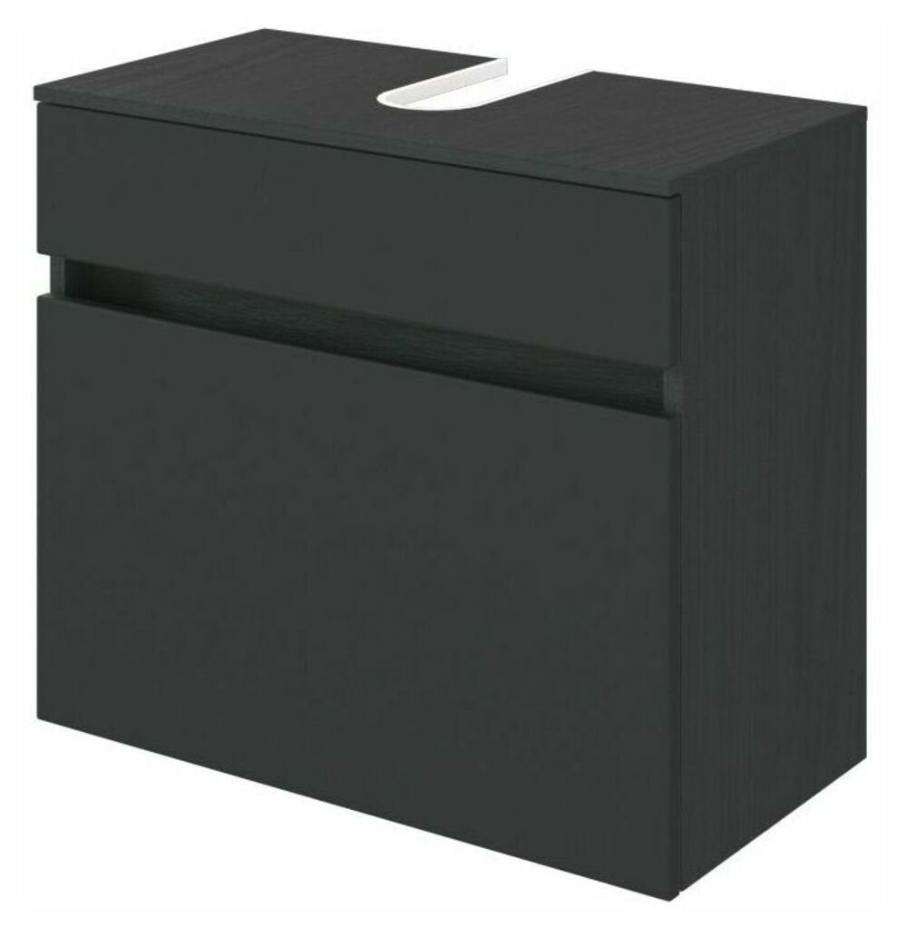 HELD MÖBEL Unterschrank Unterbeckenschrank Baabe 60 cm graphit/matt grau