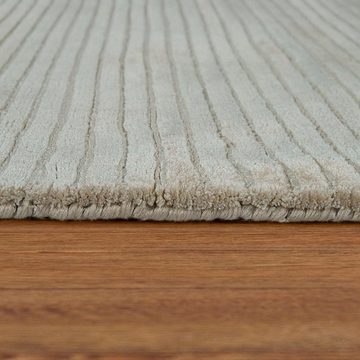 Teppich Bedina 450, Paco Home, rechteckig, Höhe: 14 mm, Kurzflor mit Cord-Optik, Obermaterial 100% Viskose