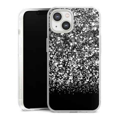 DeinDesign Handyhülle Glitzer Look Schneeflocken Muster Snow Fall Glitter Look, Apple iPhone 14 Hülle Bumper Case Handy Schutzhülle Smartphone Cover