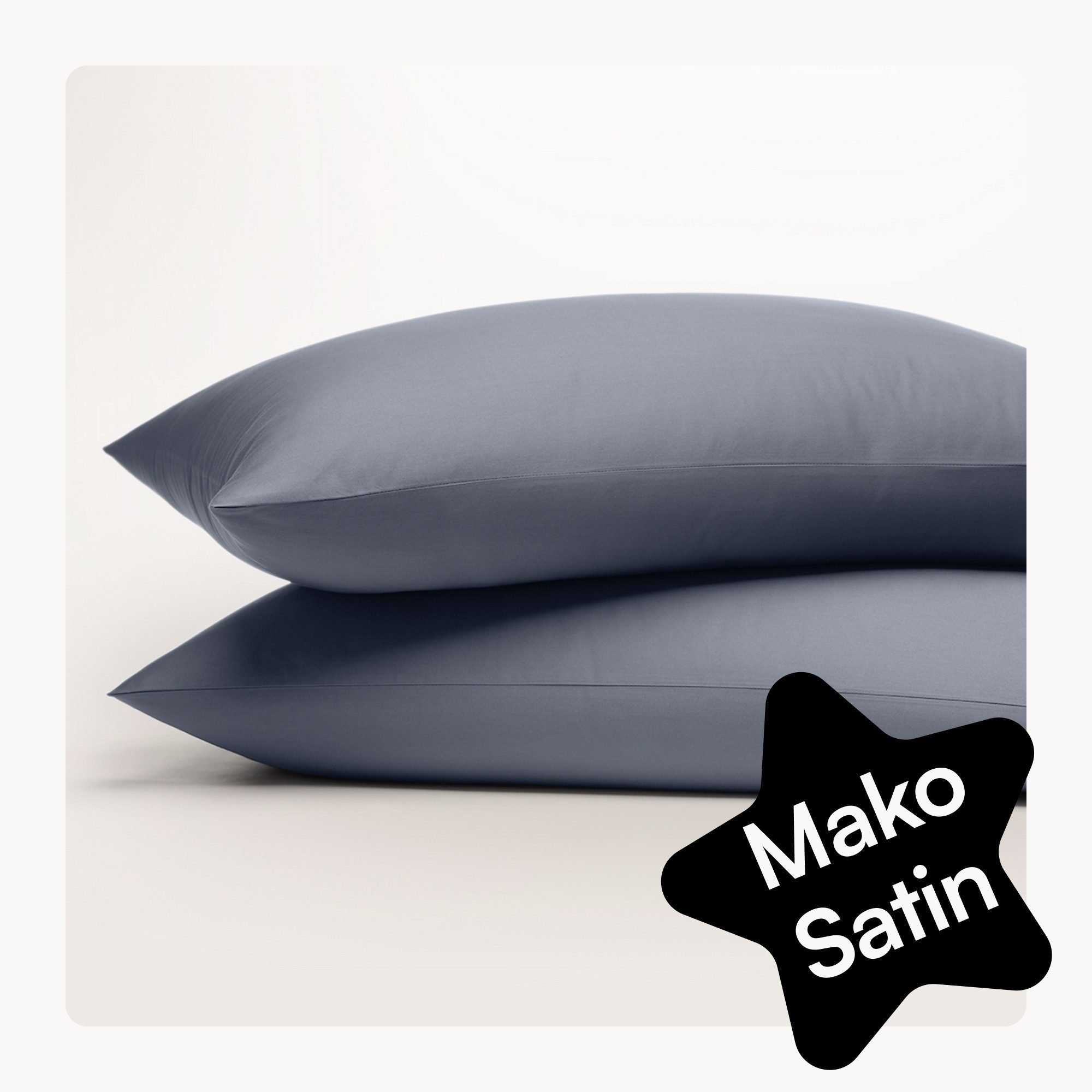 Seralino Kissenbezüge Mako Satin Kissenbezug (100% Bio Baumwolle) weich, ha günstig online kaufen