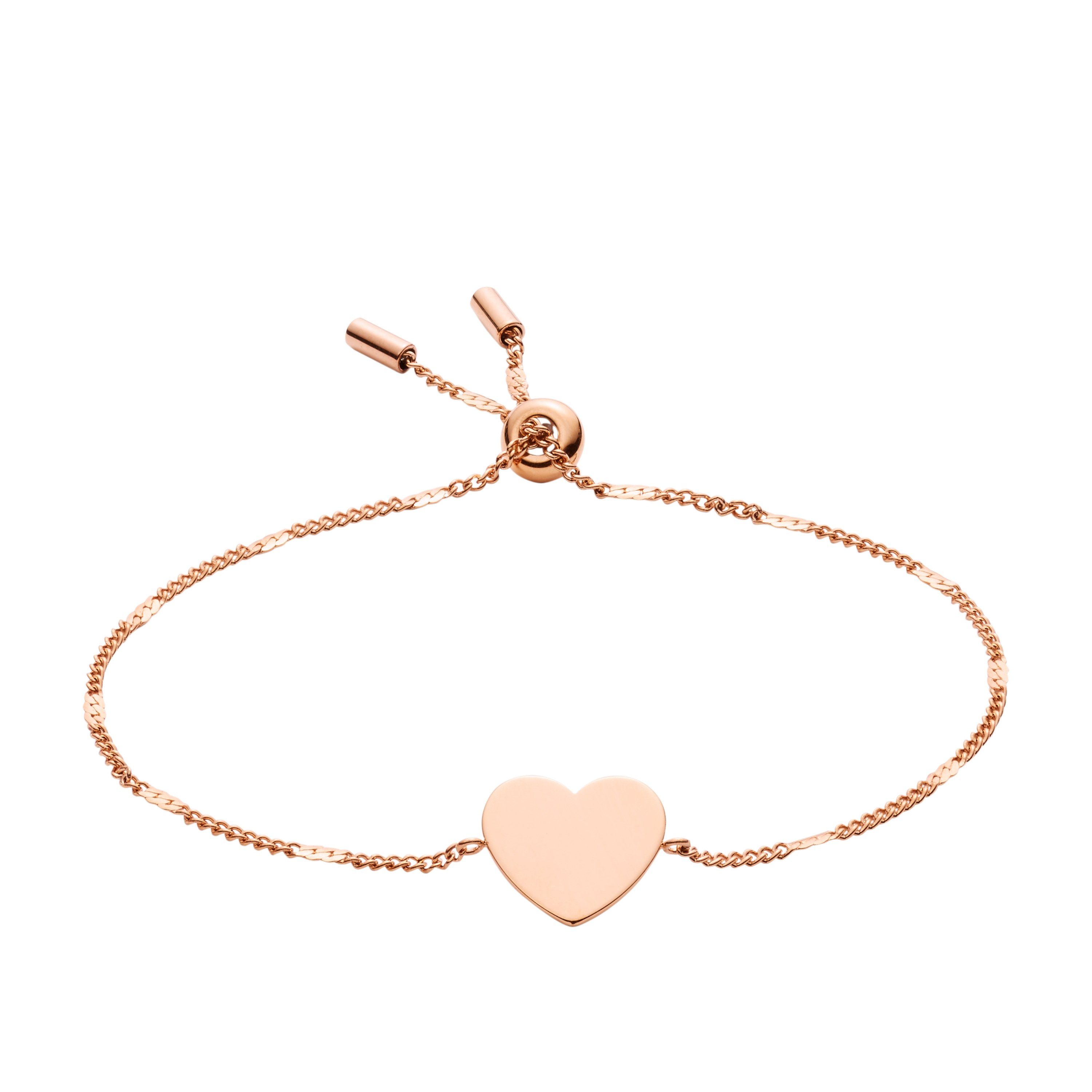 Fossil Armband JF02965791 Armband Damen Classics Heart Edelstahl Rosé günstig online kaufen