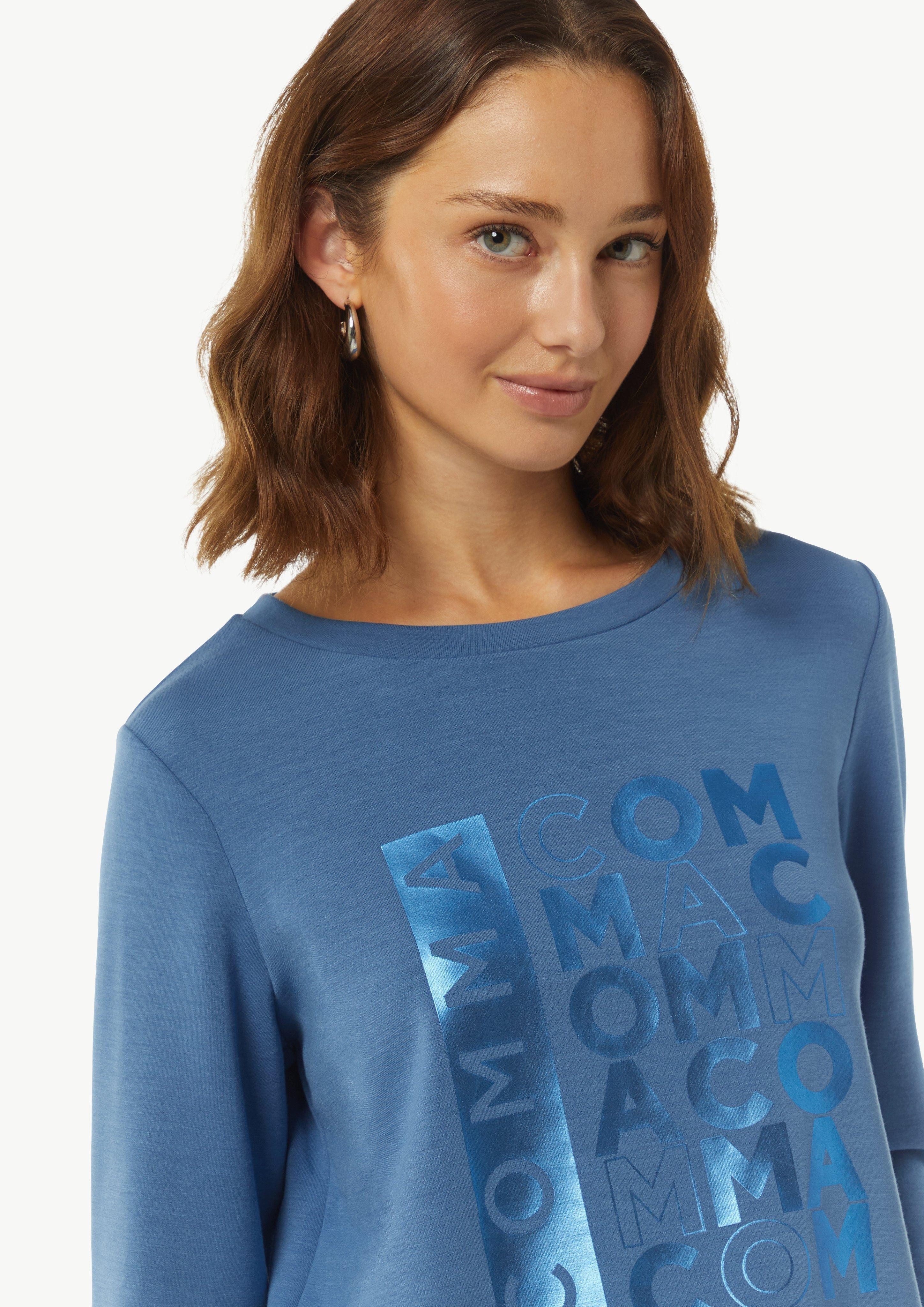 comma Sweatshirt Sweatshirt mit Tunnelzug im günstig online kaufen