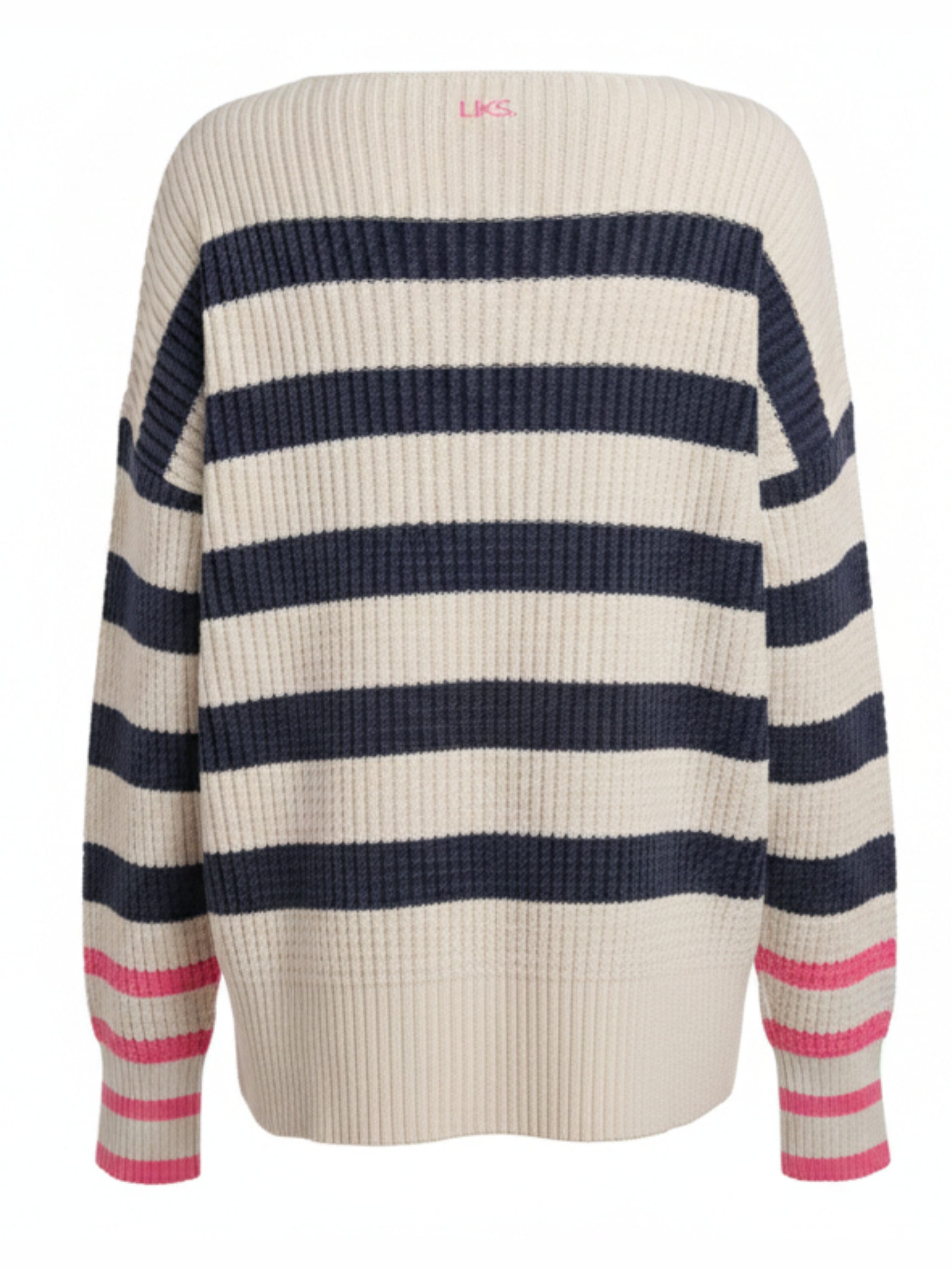 LIKS. Munich Strickpullover Ringel DianaC aus Baumwolle mit Ringelmix & leichter Waschung