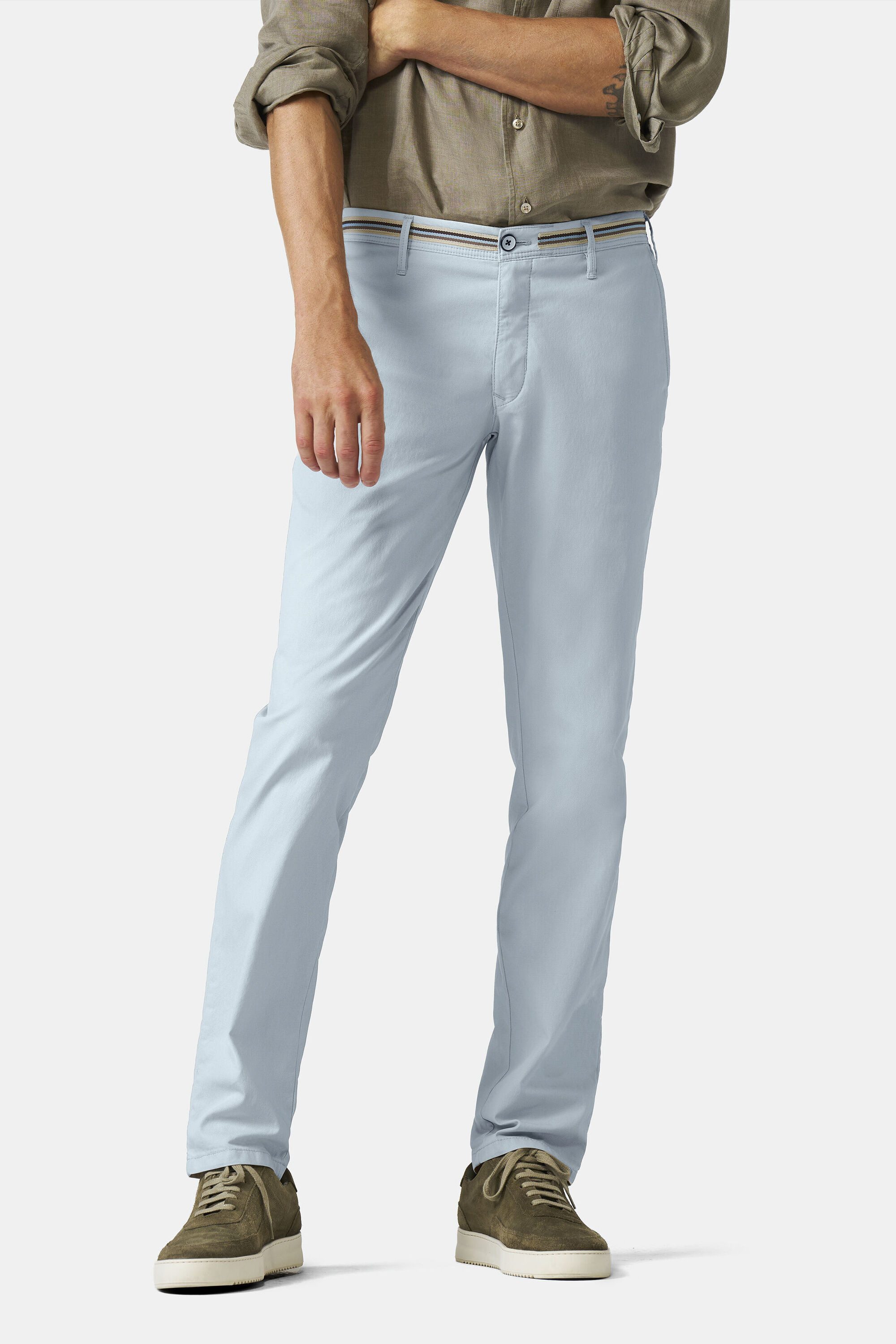 MMX Chinohose MICRO STRUCTURE BAUMWOLL CHINO (1-tlg) MICRO STRUCTURE BAUMWOLL CHINO