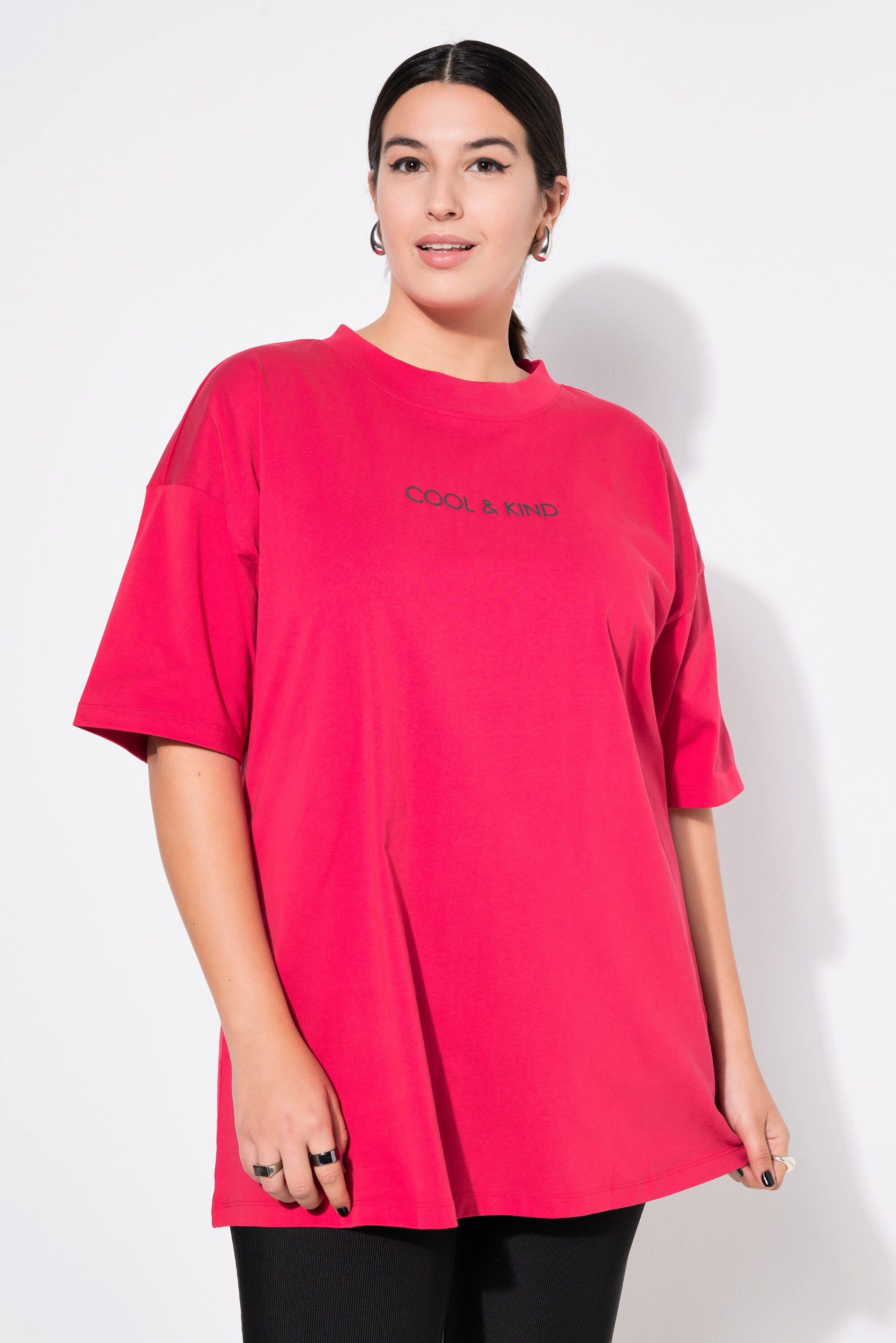 T-Shirt Men-Shirt oversized Bogenprint Halbarm