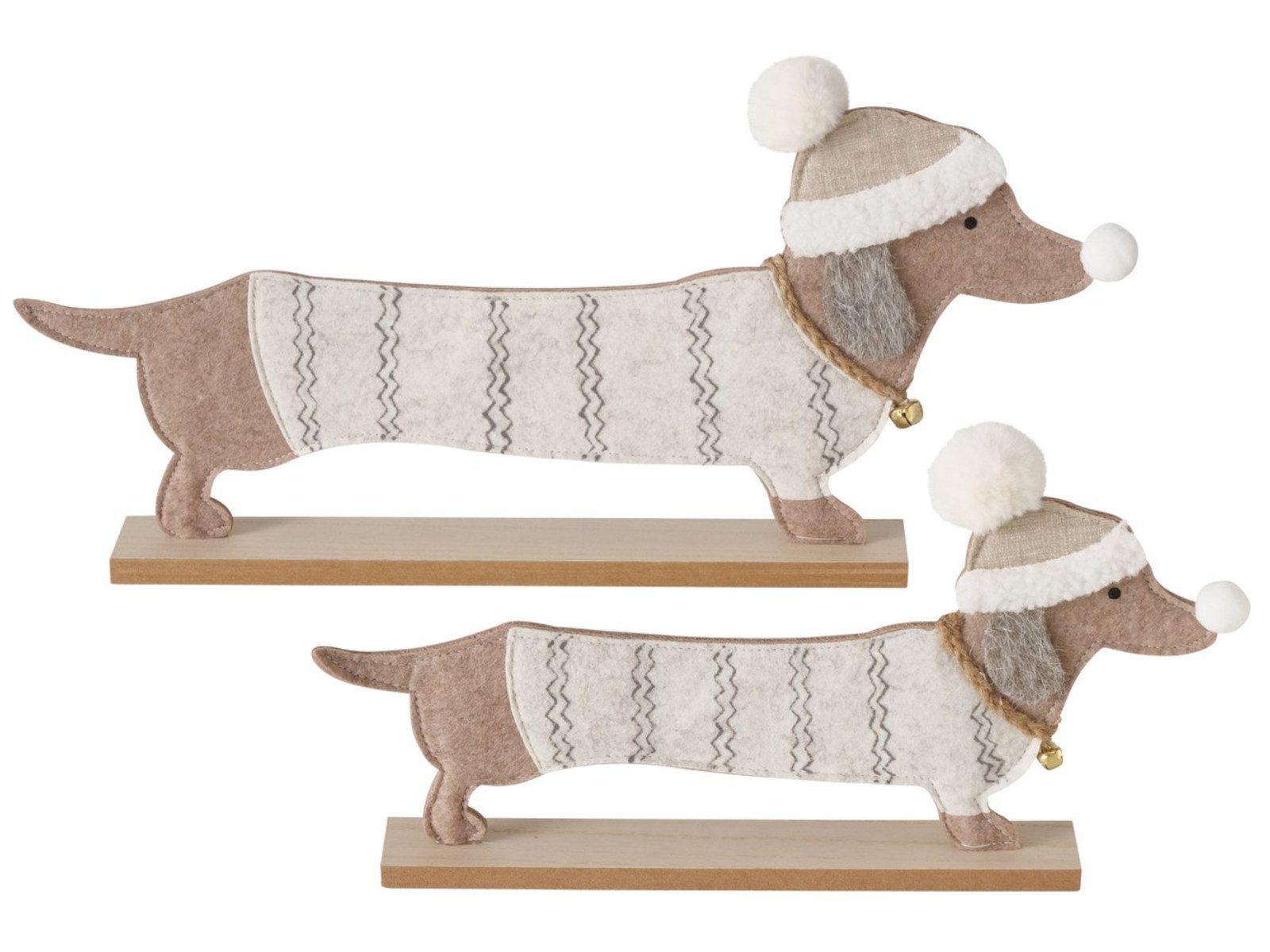 BOLTZE Dekoobjekt Figur Dackel beige 23cm (1 Stück) günstig online kaufen