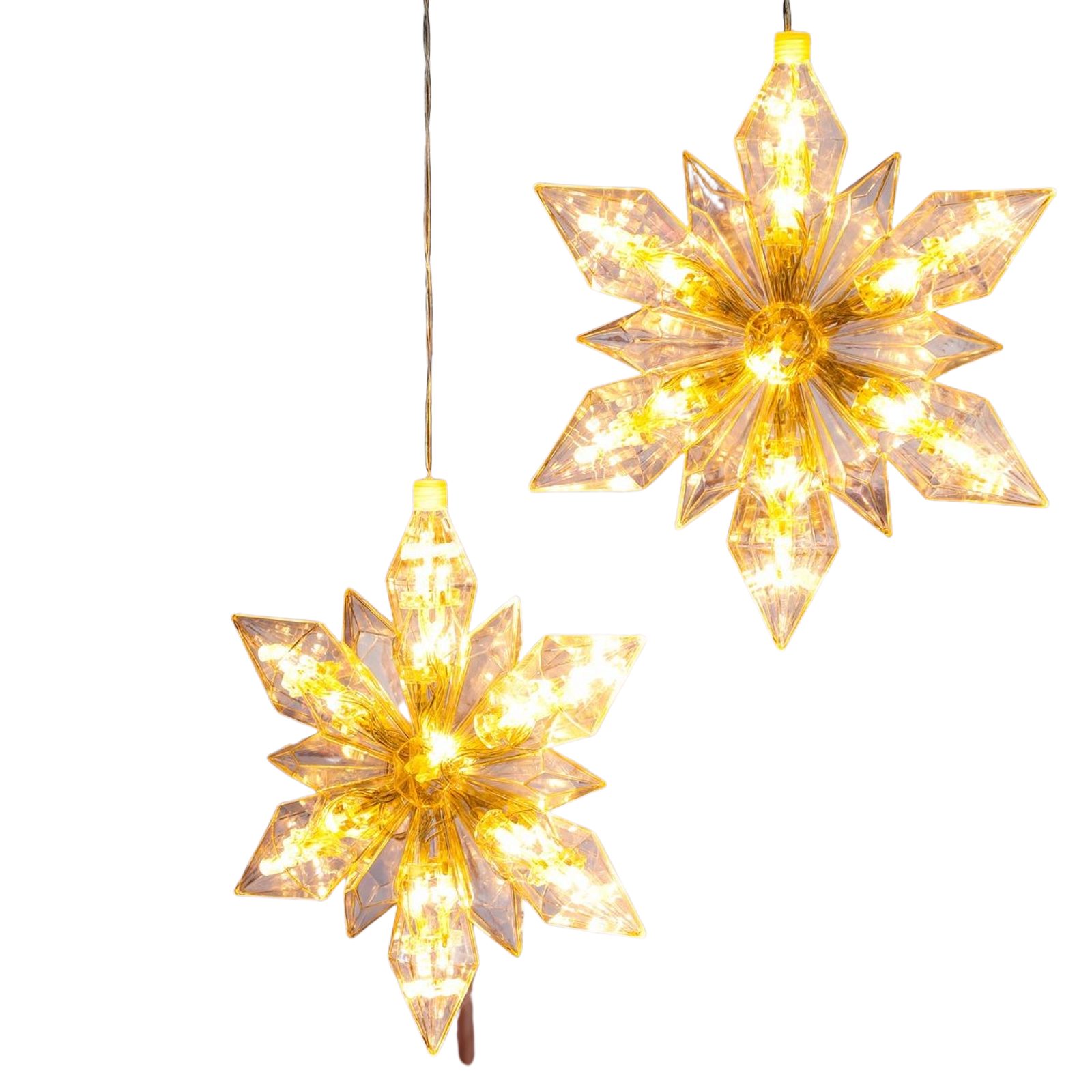 Gravidus LED Stern 2er Set LED Weihnachtssterne Weihnachtsdekoration Christmas Stars