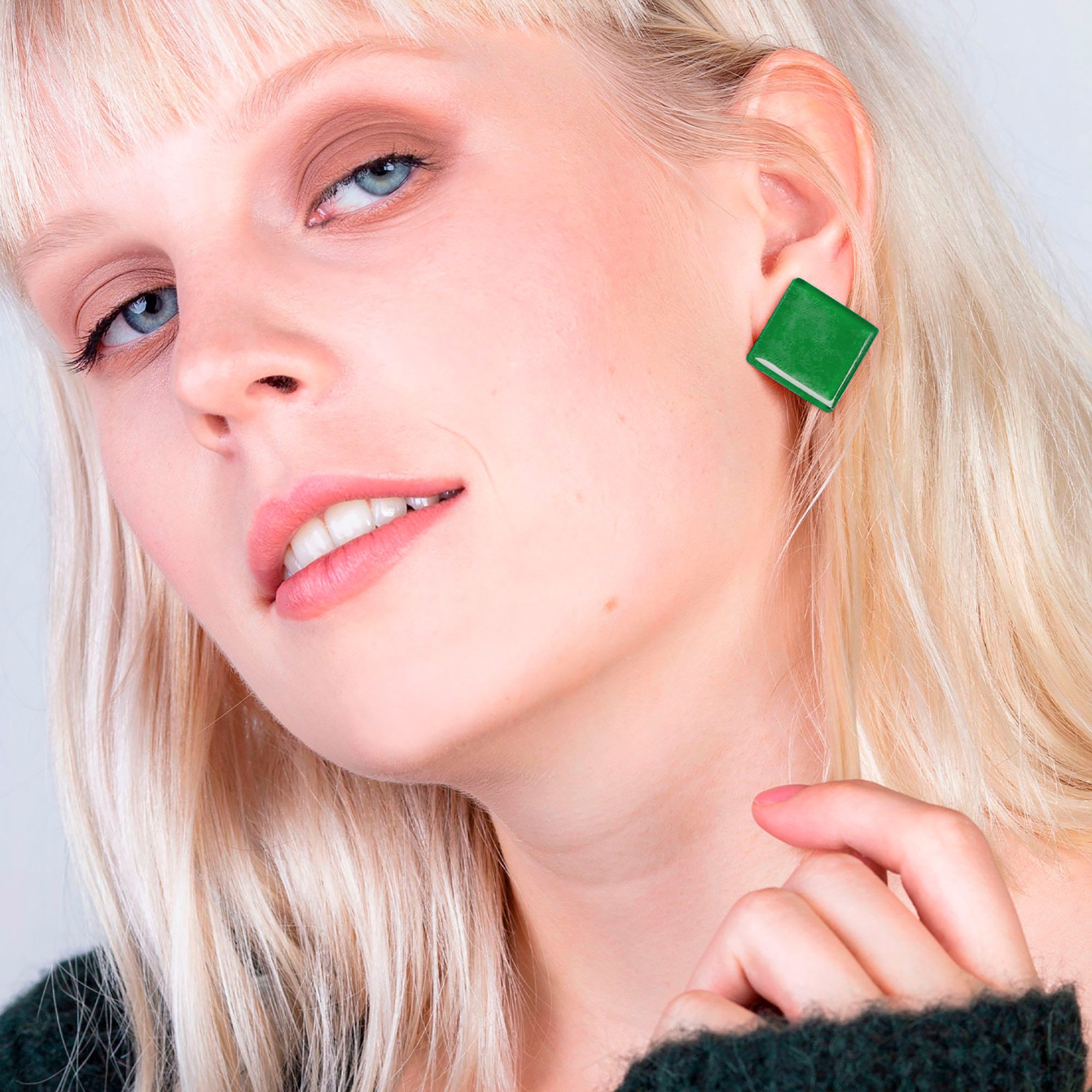 ALEXASCHA Paar Ohrstecker Quadratische Statement Ohrringe günstig online kaufen