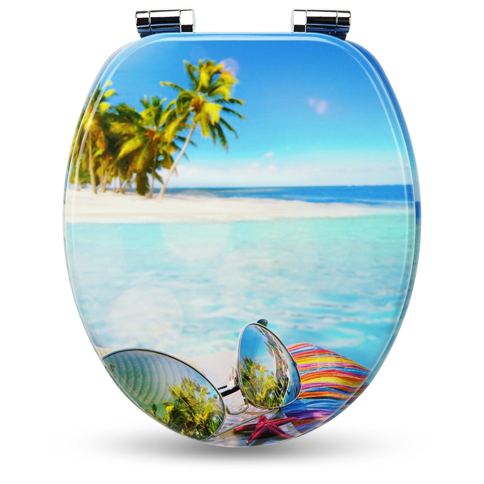 Sanfino WC-Sitz „Hawaii“ hochwertiger Toilettendeckel mit günstig online kaufen
