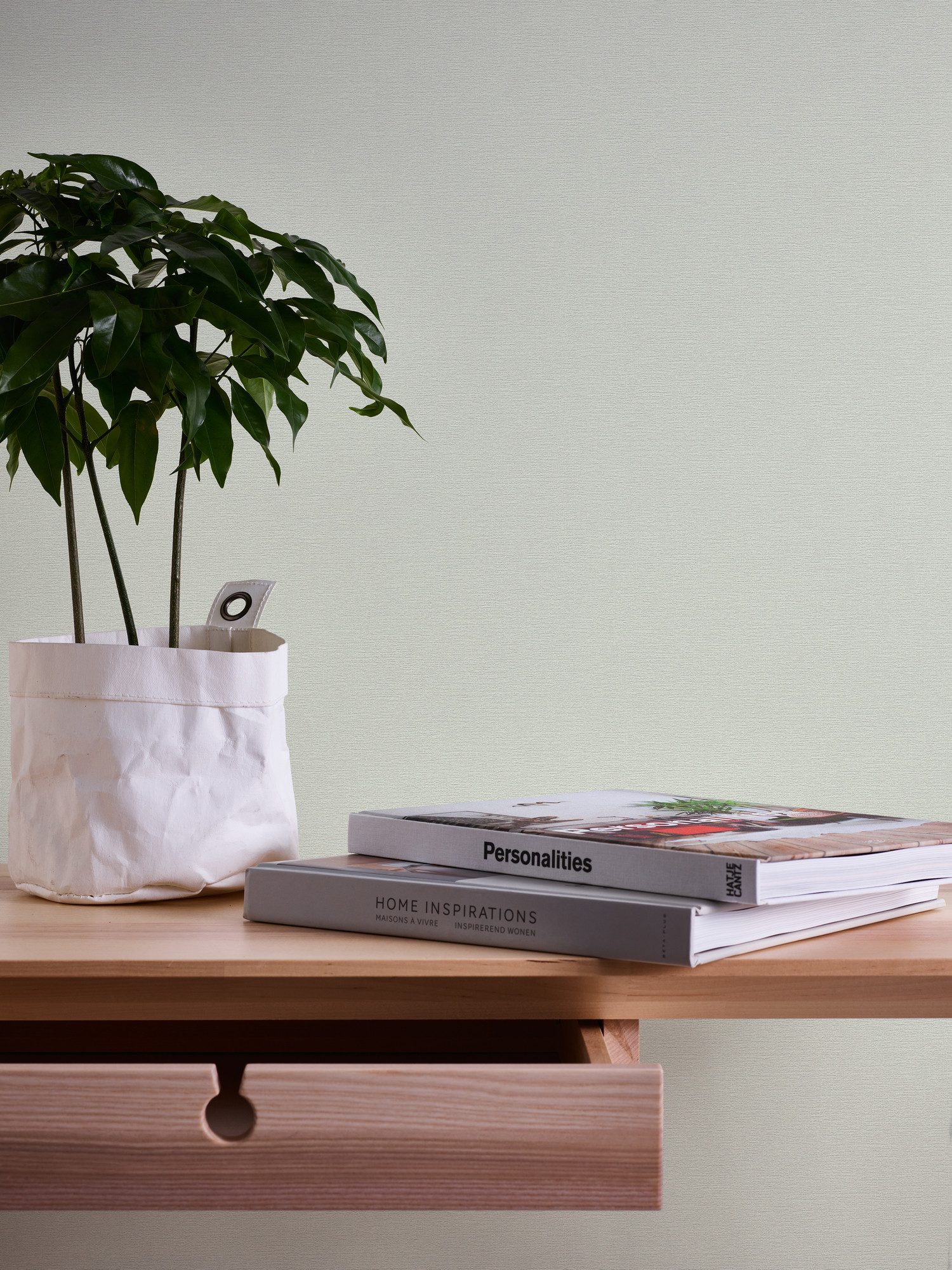 A.S. Création Vliestapete Casual Living einfarbige Tapete Unitapete Leinenoptik Landhaus, strukturiert, matt, (1 St), Vliestapete einfarbig für Schlafzimmer Küche Wohnzimmer Uni Design