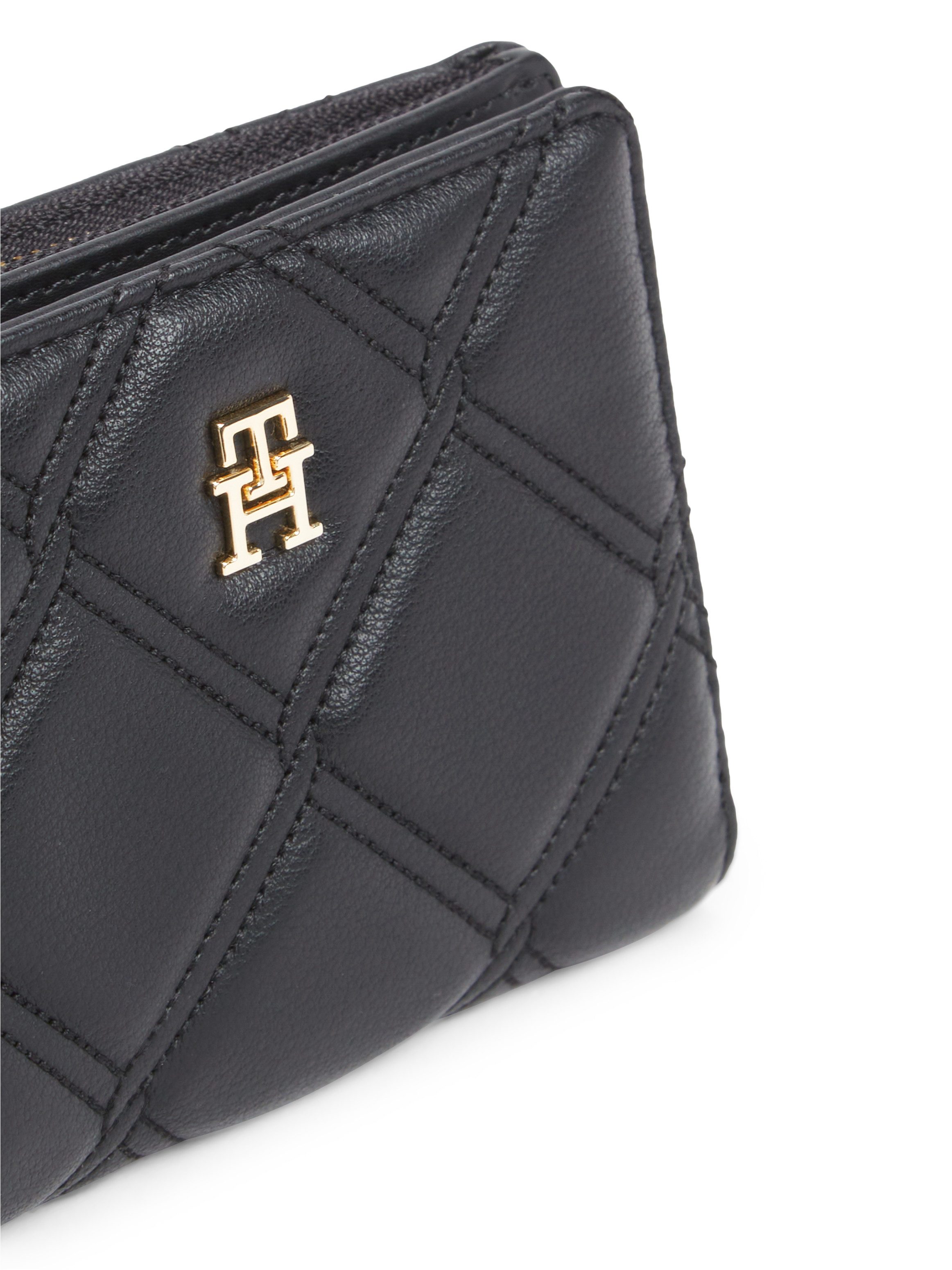 Tommy Hilfiger Geldbörse TH FEMININE BIFOLD, Damen Geldbeutel, Portemonnaie mit goldfarbenem TH-Logoelement – Bild 4 von 4