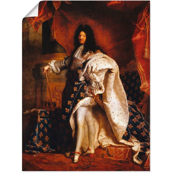 Artland Wandbild Ludwig XIV. von Frankreich 1701 Menschen (1 St) als Alubild Leinwandbild Wandaufkleber oder Poster in versch. Größen