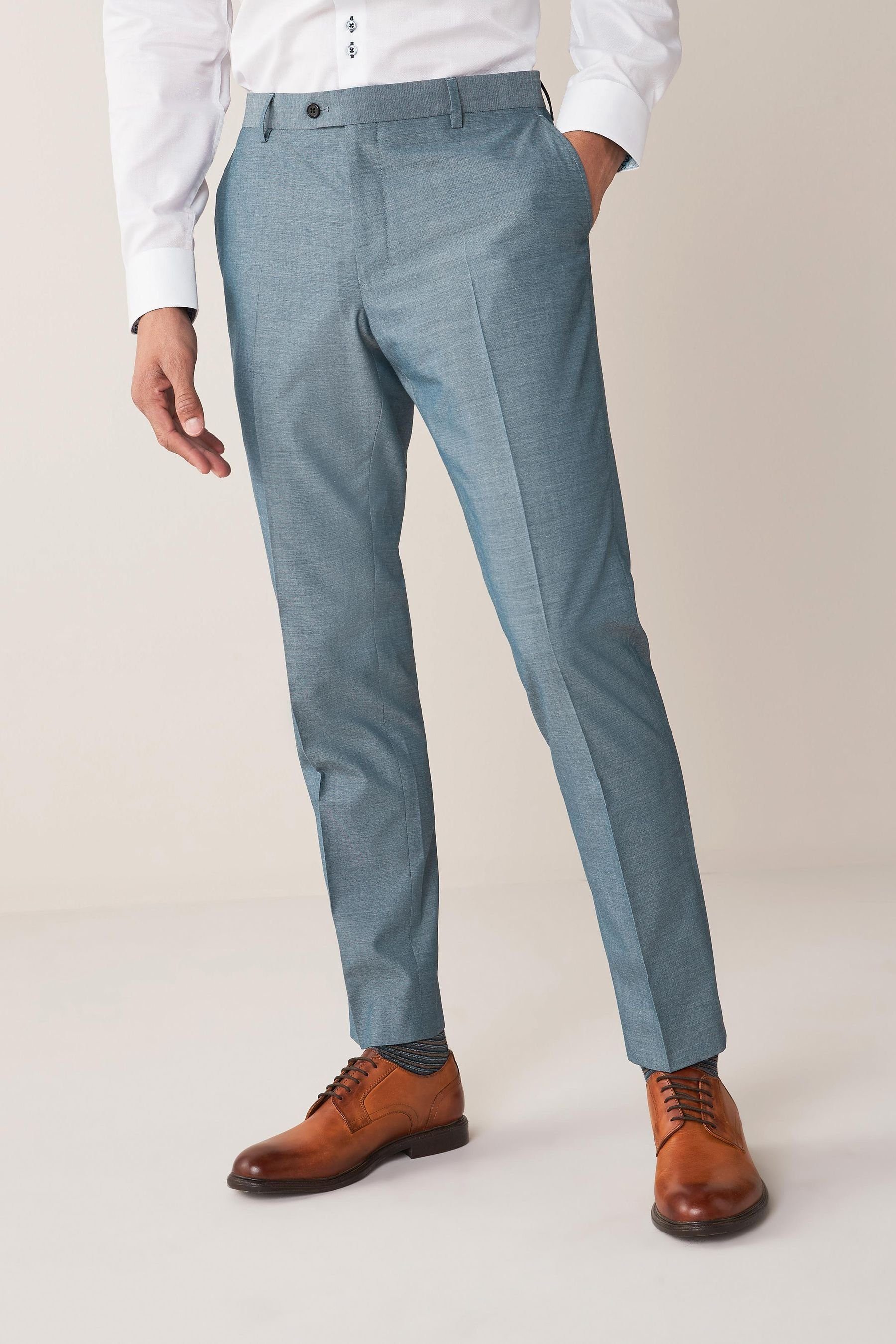 Anzughose Anzug: Blue Light Hose Next Fit (1-tlg) Slim