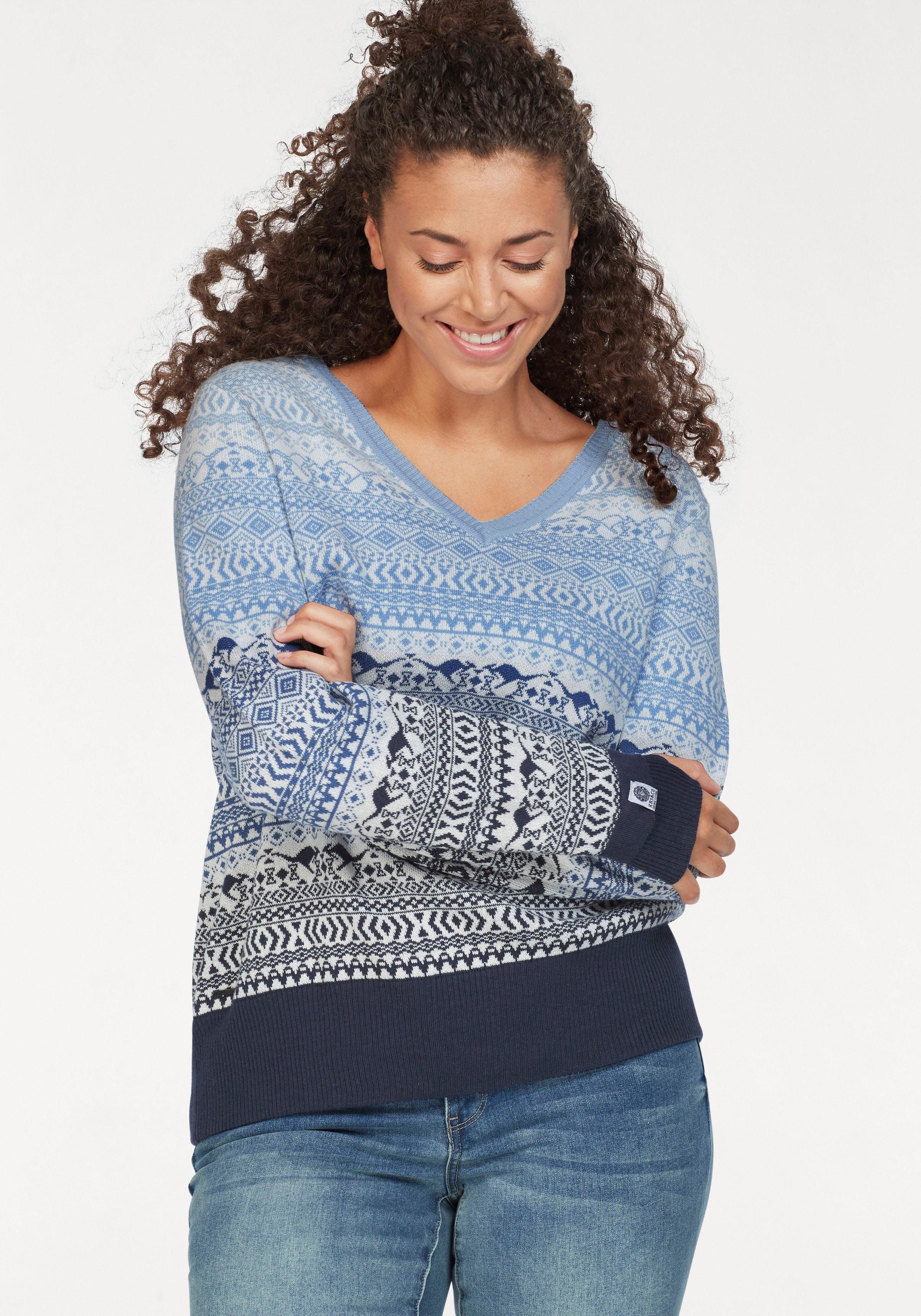 KangaROOS Jacquardpullover im Norweger-Muster mit kleinen günstig online kaufen