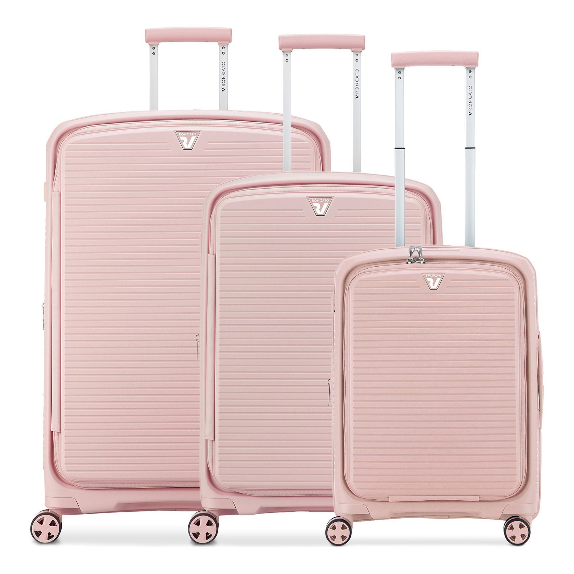 RONCATO Trolleyset Arcade DLX, 4 Rollen, (3-teilig, 3 tlg), Polypropylen