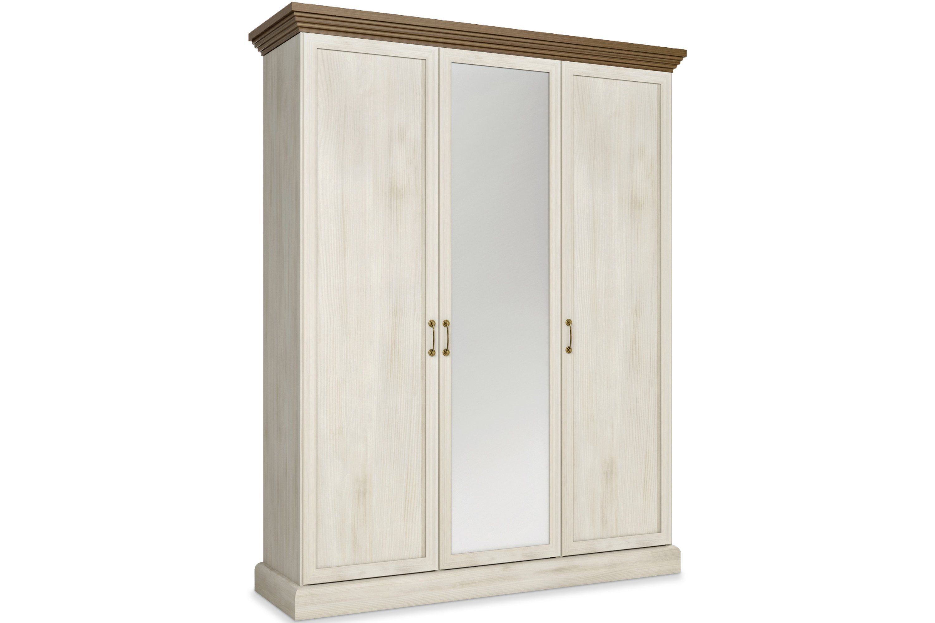 KONSIMO® Spiegelschrank ARVEN Kleiderschrank Drehtürenschränke mit Türen,mit Einlegeböden,mit Spiegel