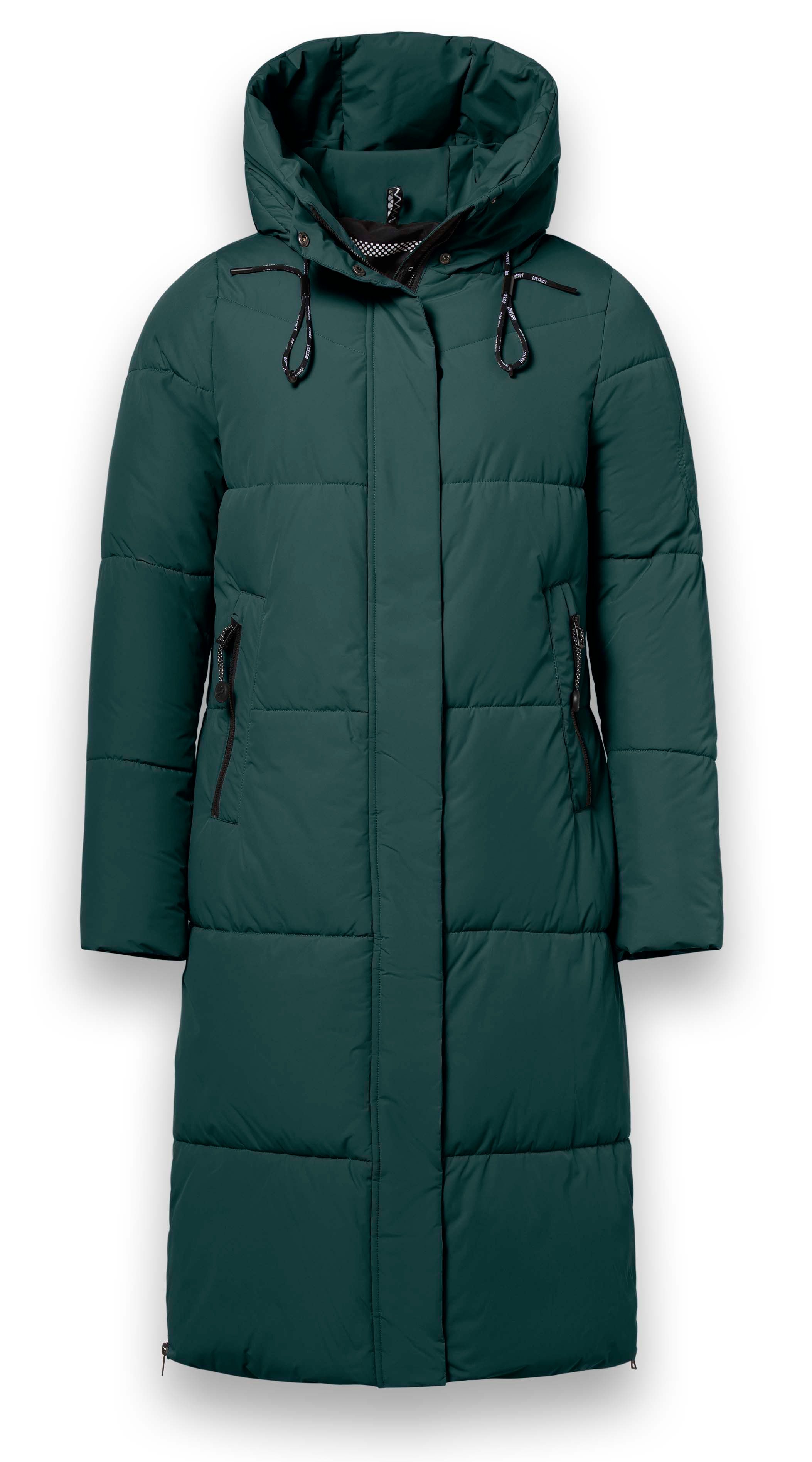 District Steppmantel Dumbbell (wasserabweisend) dunkelgrün Damen