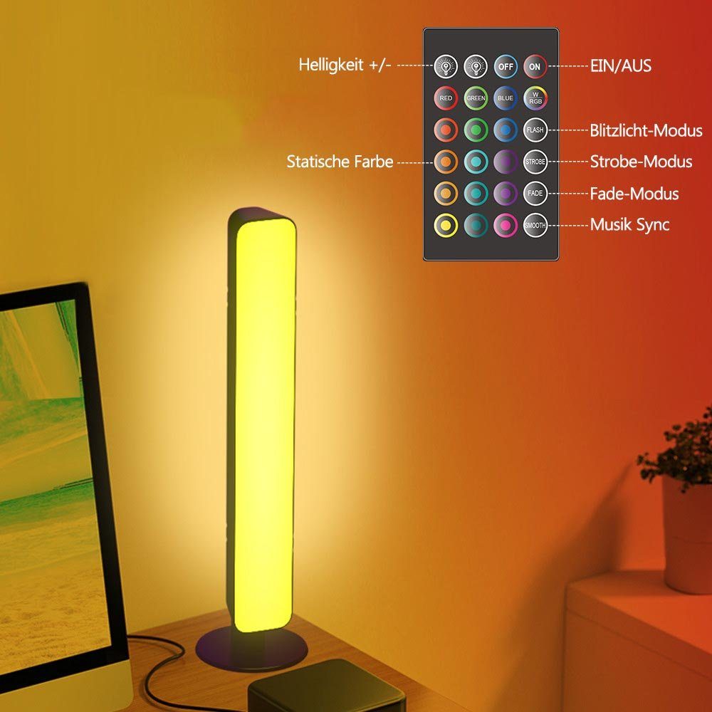 LED-Streifen für mit Hintergrundbeleuchtung, Sync, Lightbar, Dimmbare fernbedienung Leuchte für 10W, Licht, RGB TV, Musik TV Sunicol Ambiente PC, Spielzimmer