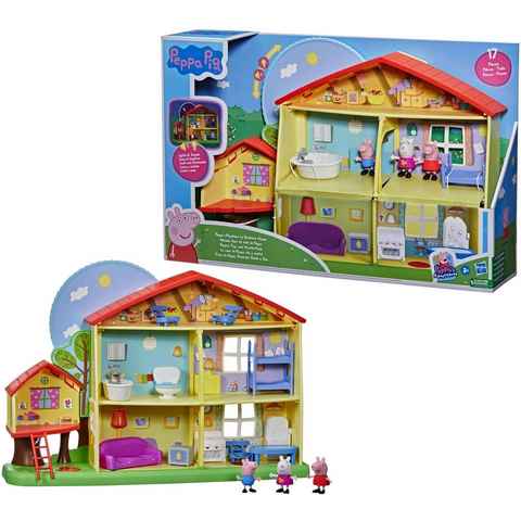 Hasbro Spielwelt Peppa Pig, Peppas Tag-und-Nacht-Haus, mit Licht- und Soundeffekten