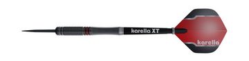 Karella Dartpfeil Steeldart Karella Fighter, schwarz, 90% Tungsten, 22g oder 24g