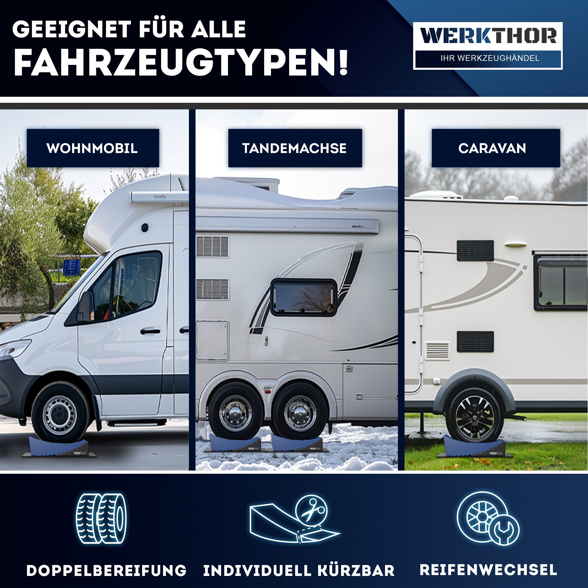 Werkthor Auffahrrampe WERKTHOR Auffahrkeile – [2er Set] [ – Bild 5 von 5
