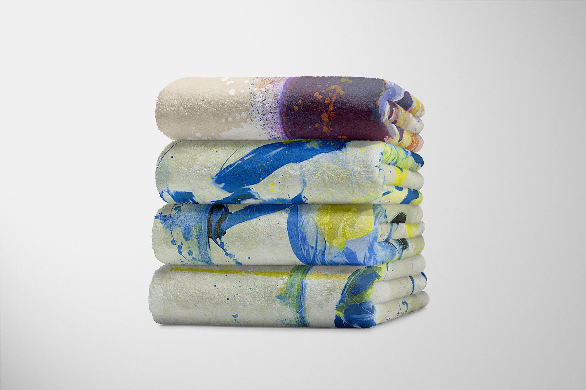 Sinus Art Handtücher SplashArt Sport Handtuch Strandhandtuch Saunatuch Kuscheldecke Kunstvoll Fechten Sporthan, Baumwolle-Polyester-Mix (1-St), Handtuch