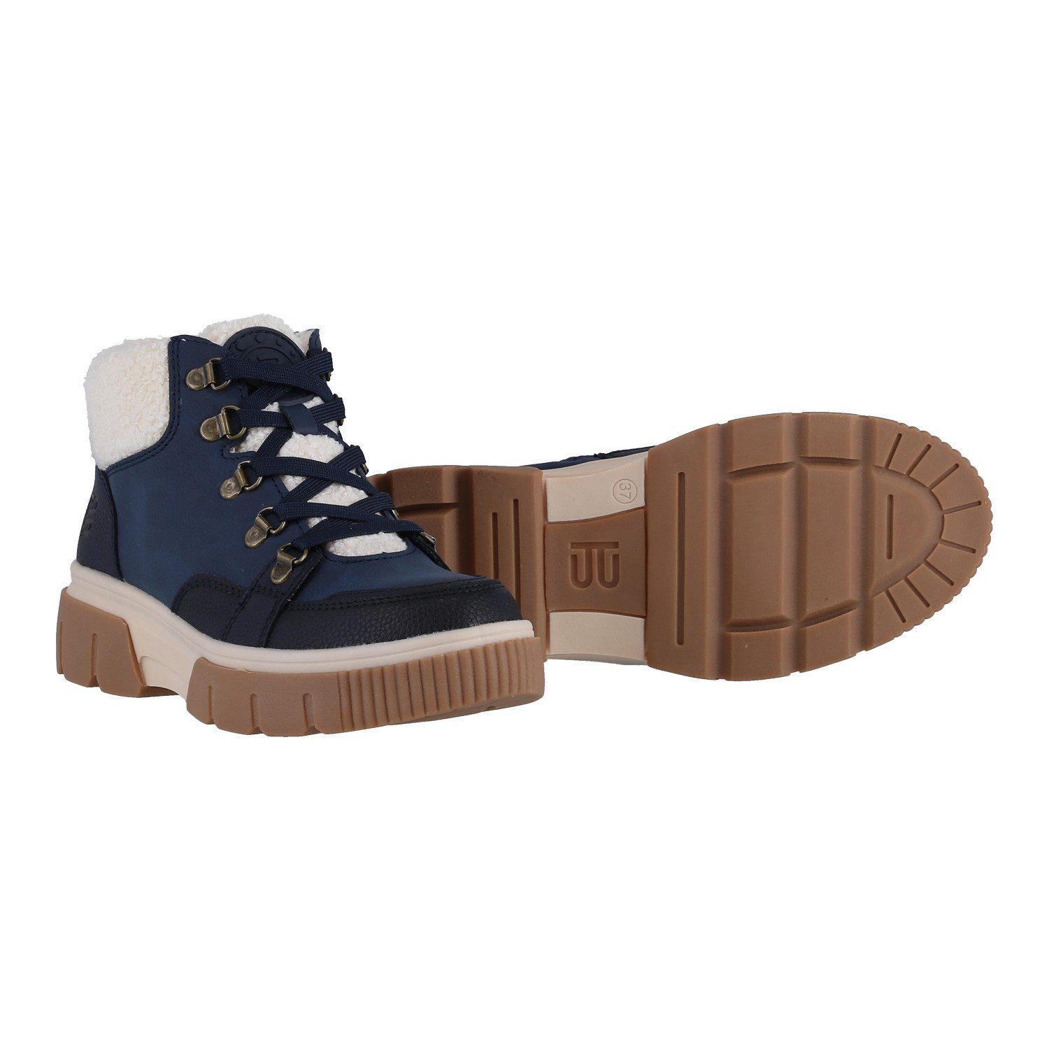 BAGATT Winterschuhe Molfetta dunkelblau/offweiss Damen Winterstiefel günstig online kaufen