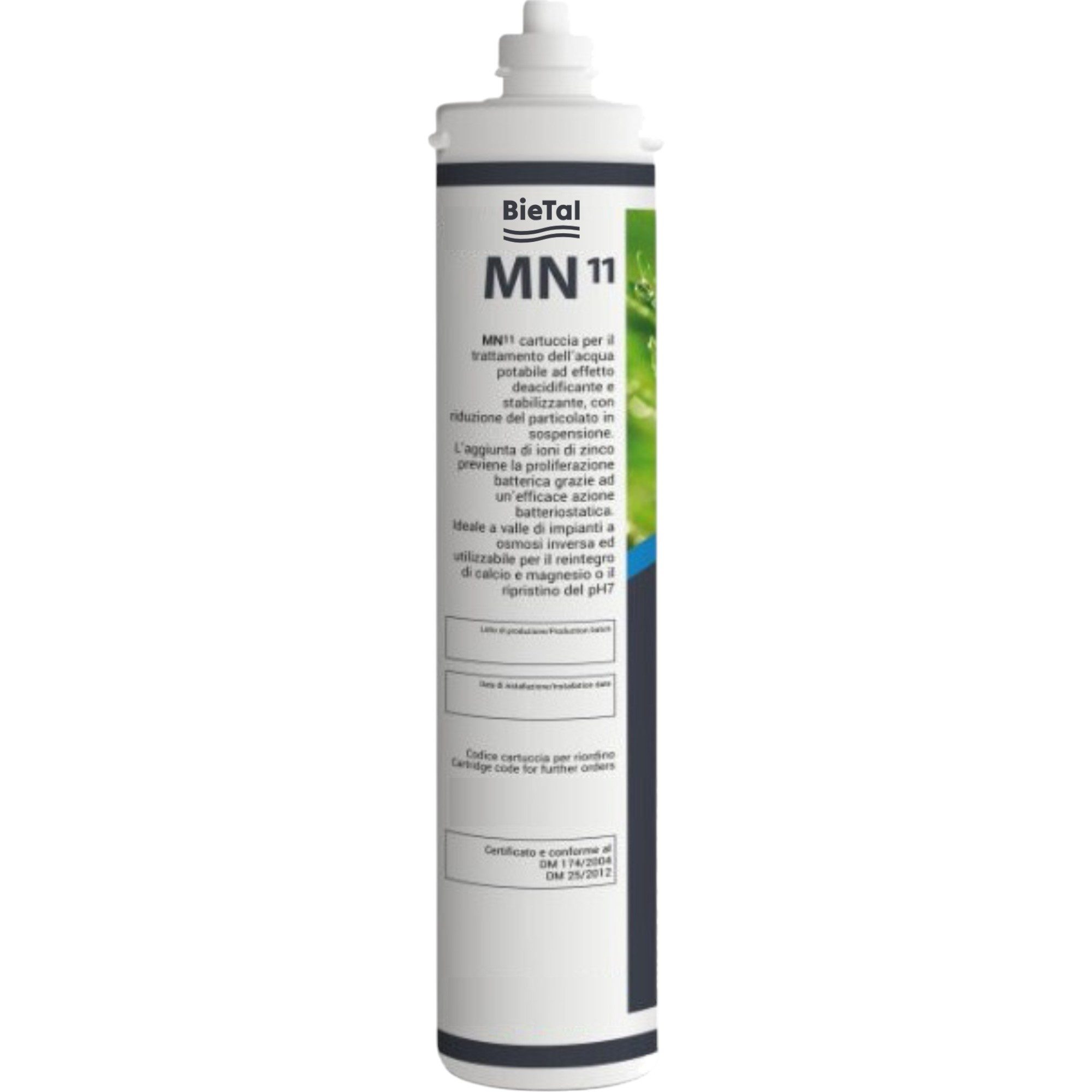 BieTal Wasserfilter BieTal® MN11 Wasserfilter erhöht pH-Wert, Leitfähigkeit & Wasserhärte