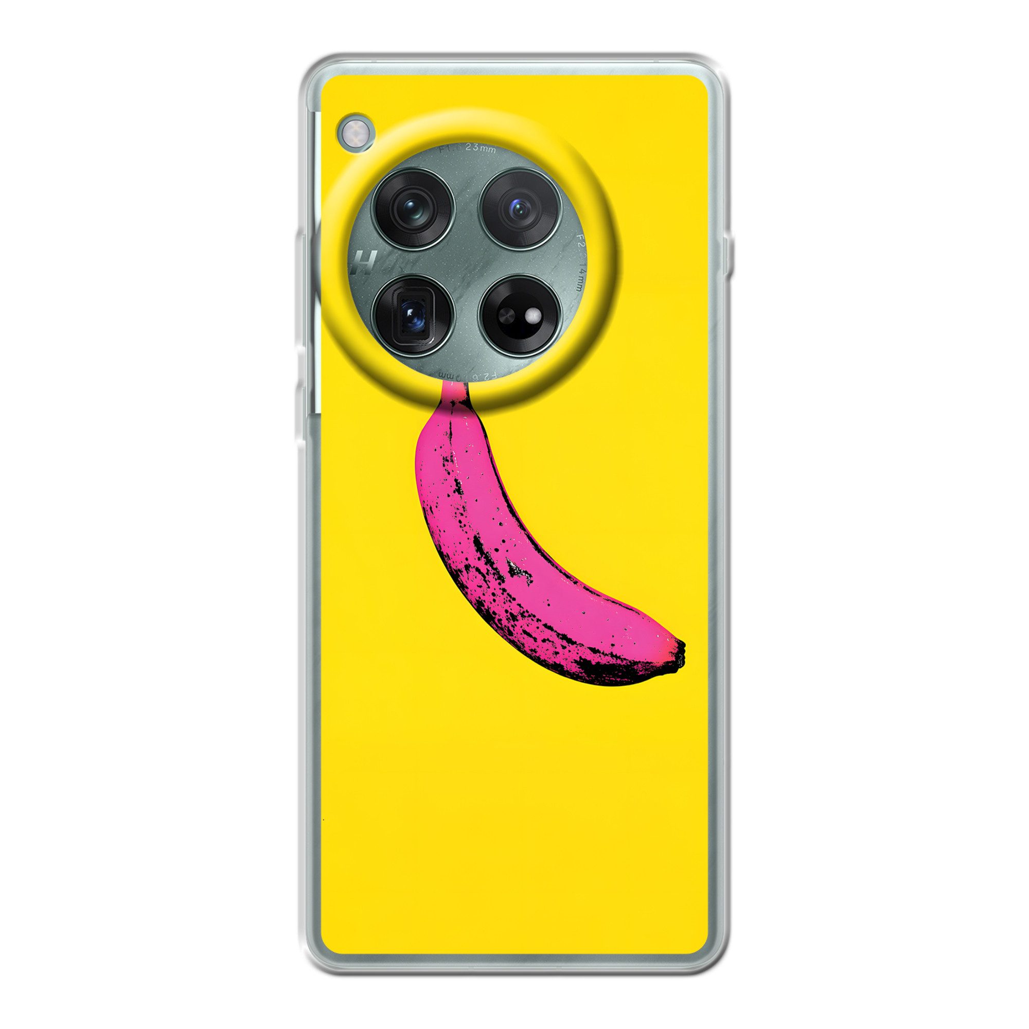 MuchoWow Handyhülle für OnePlus 12r Banane - Grafik - Gelb, Handy Case, Silikon, Bumper Case Dünn
