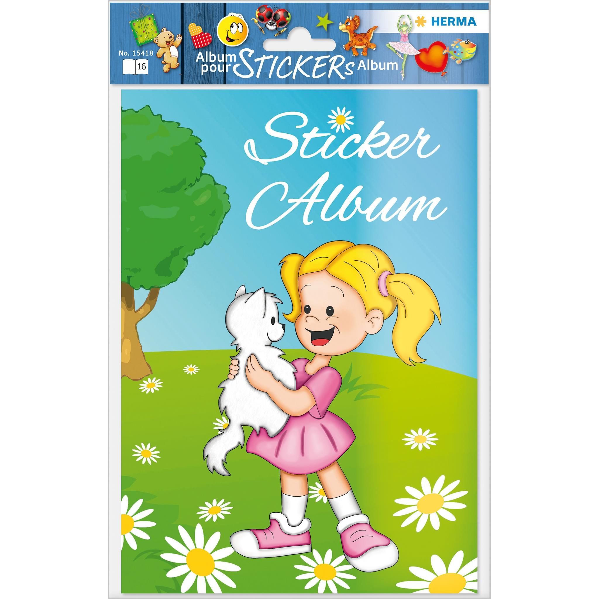 HERMA Stickerbuch Herma Sticker Sammelalbum 16 Seiten A5 Beste Freunde