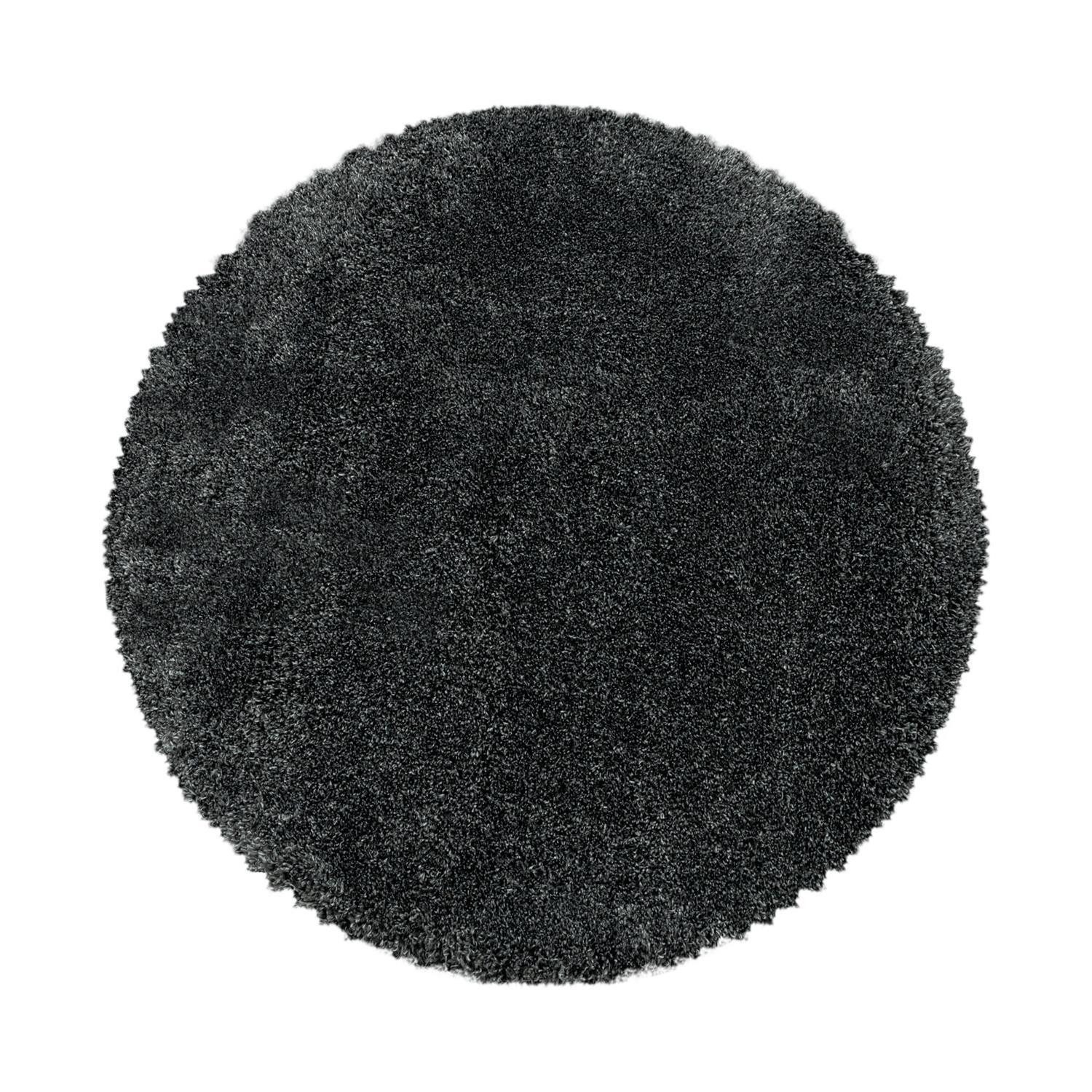 SchönesWohnen24 Hochflor-Teppich Hochflor Teppich FLUFFY Grau