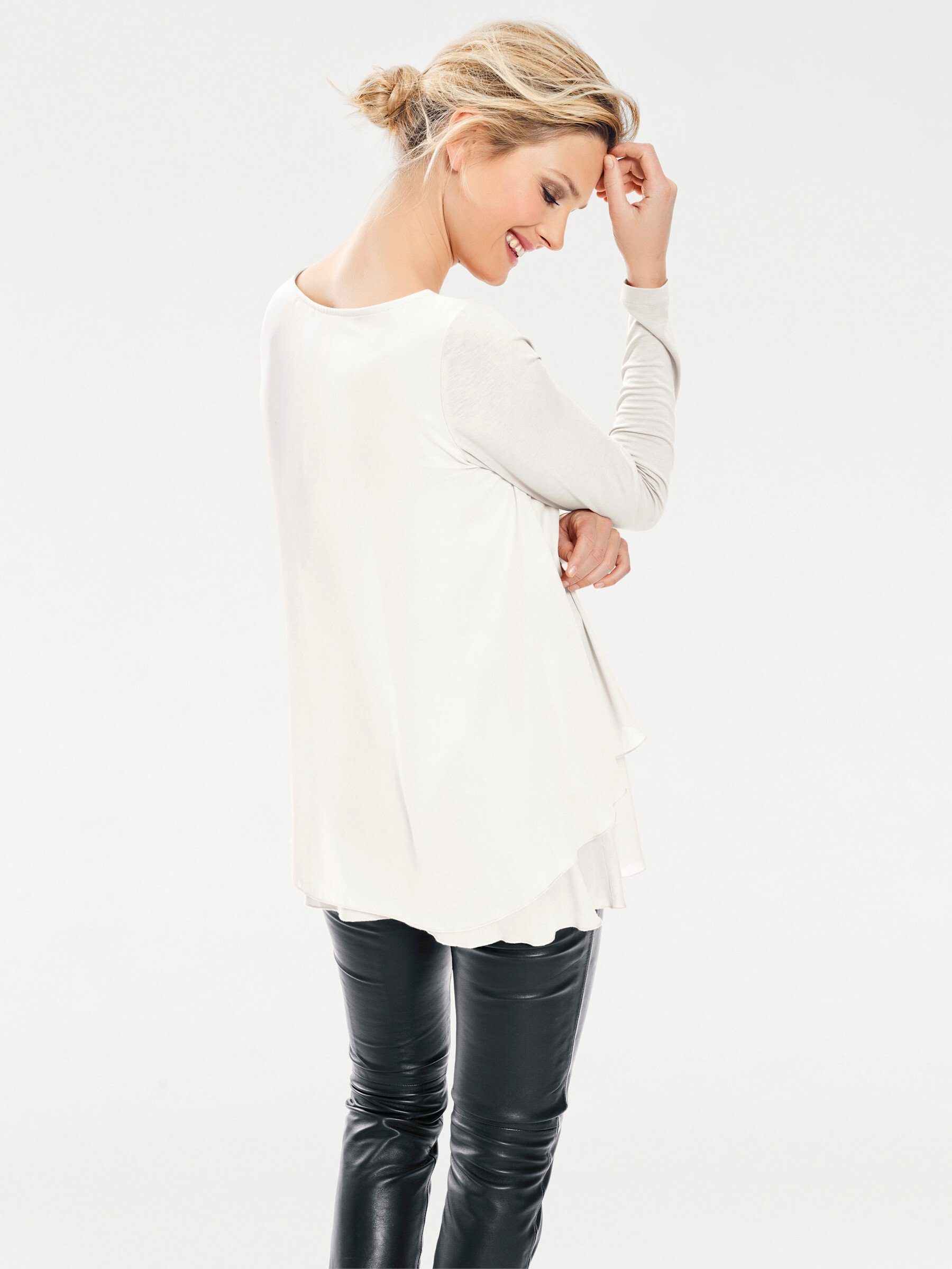 heine T-Shirt Rundhals-Shirt Langarm
