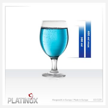 PLATINUX Bierglas Biertulpen 300ml (max. 400ml), Glas, Biergläser Bierkrüge aus Glas Bierschwenker Pilsgläser Tulpe