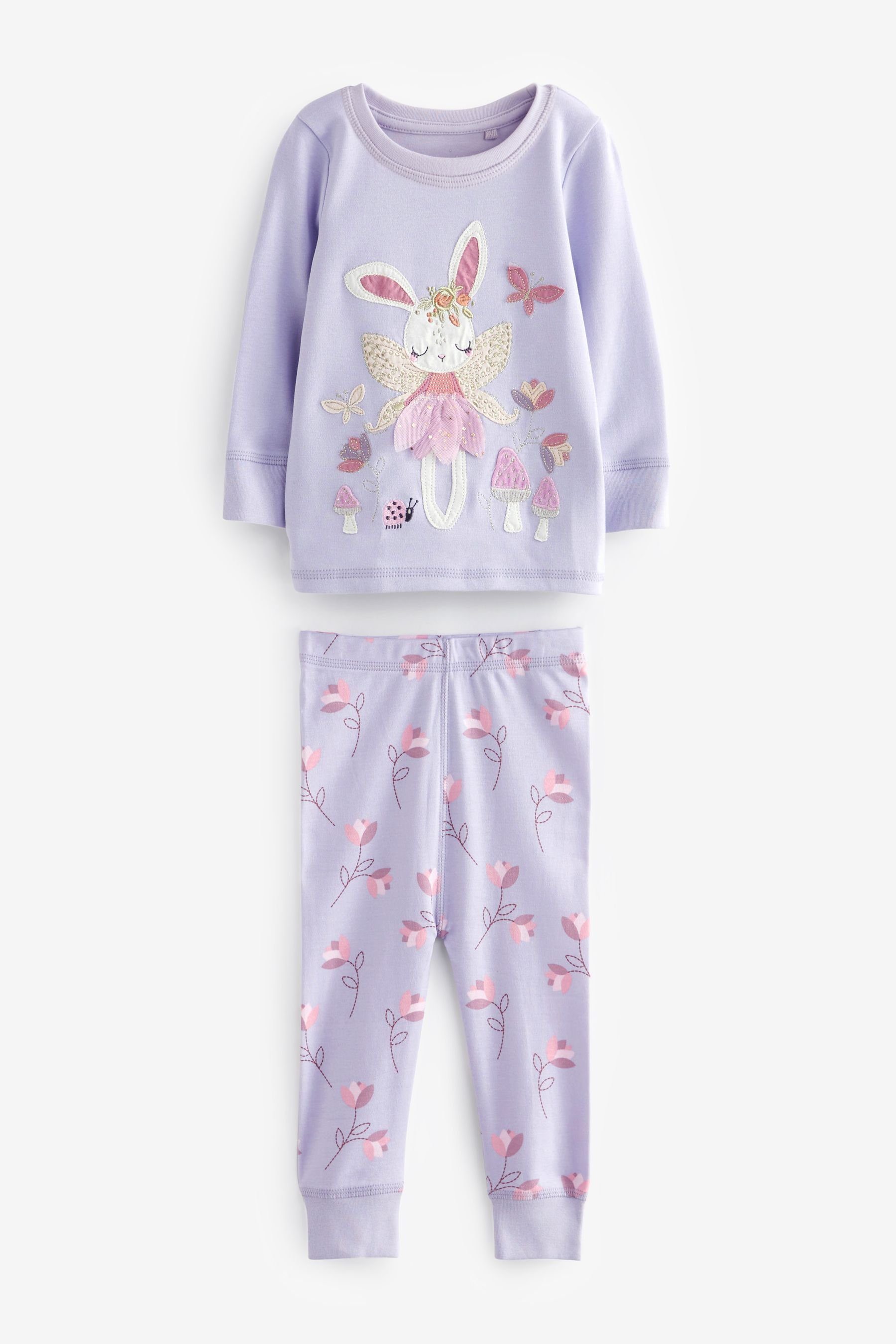 Pyjamas Next tlg) (6 Purple/White Pyjama Bunny 3-Pack im