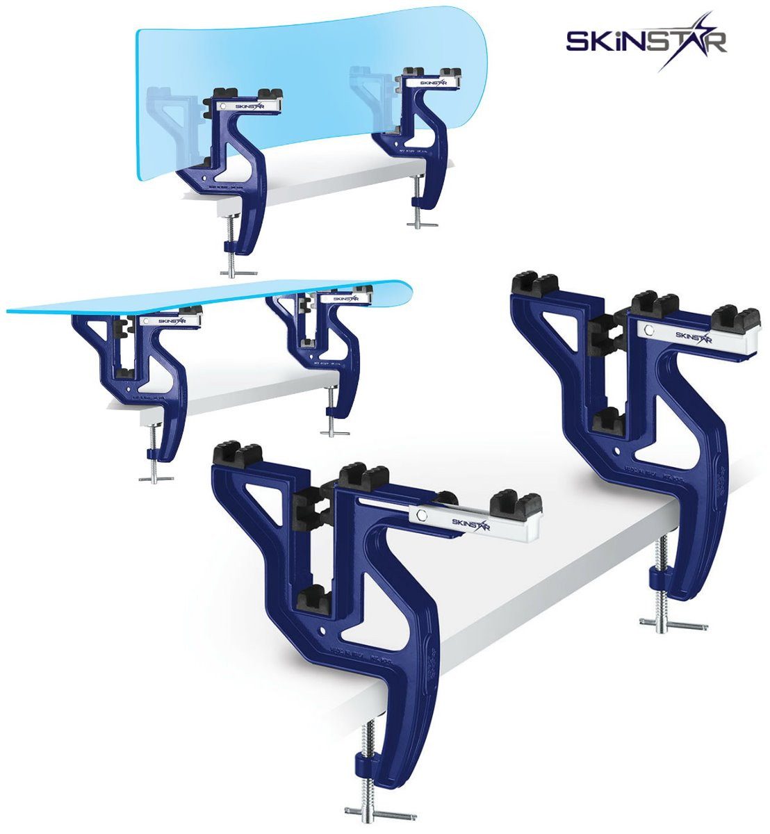 SkinStar Ski SKINSTAR Snowboard Vise Board Fix Boardspanner Skispanner Alpin