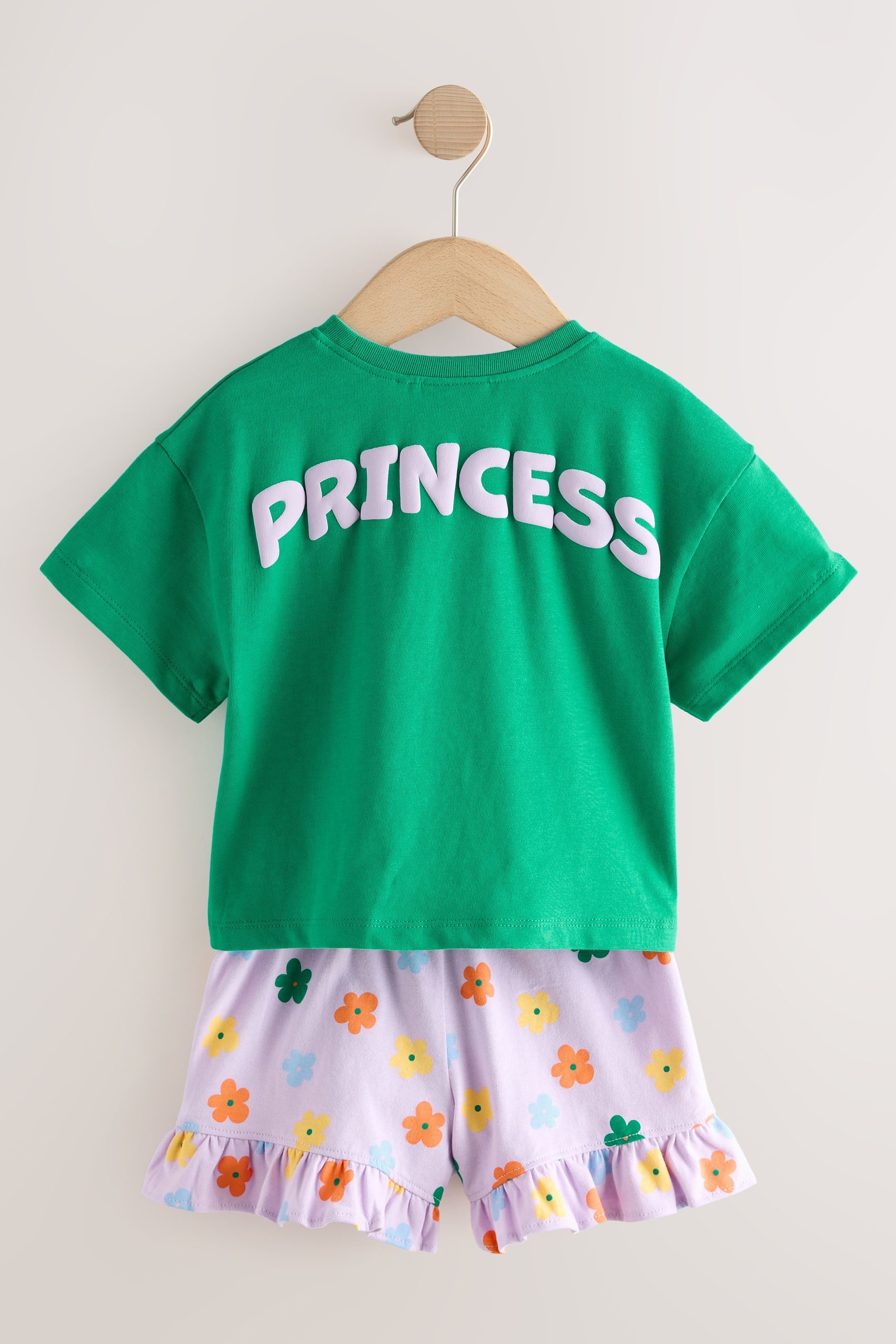 Next T-Shirt & Shorts Shorts-Set, Disney Prinzessin (2-tlg)