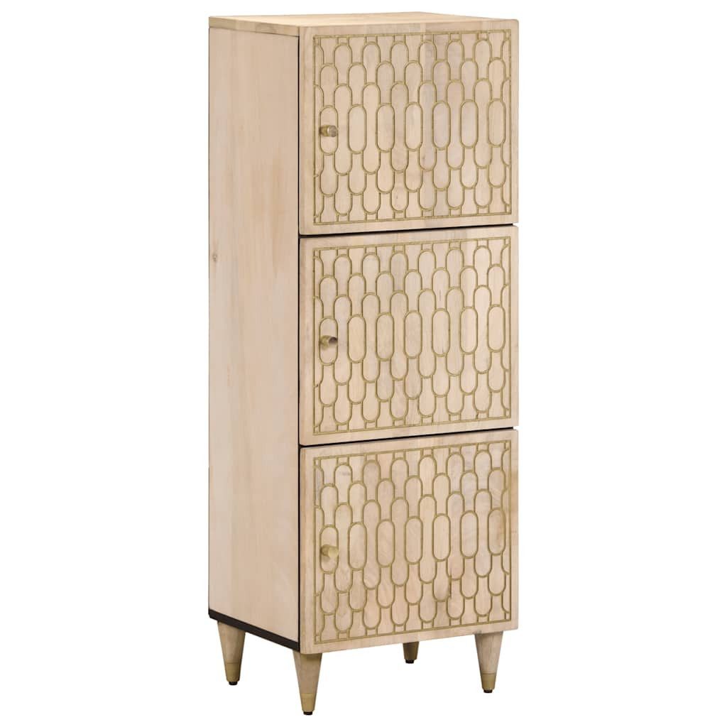 vidaXL Highboard Highboard 40x33x110 cm Massivholz (1 St)