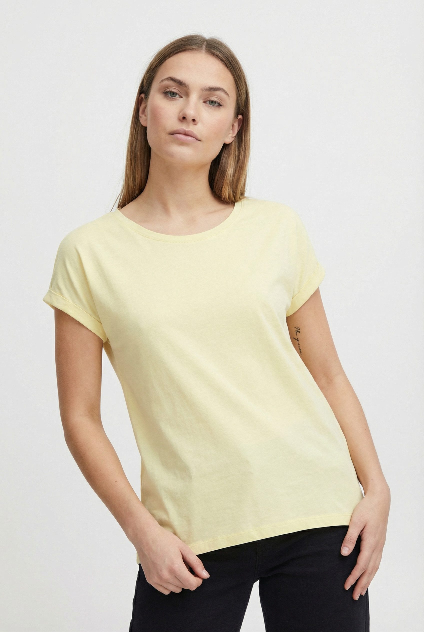Vila Rundhalsshirt VIDREAMERS NEW PURE T-SHIRT/SU-NOOS Baumwollmischung, regular fit