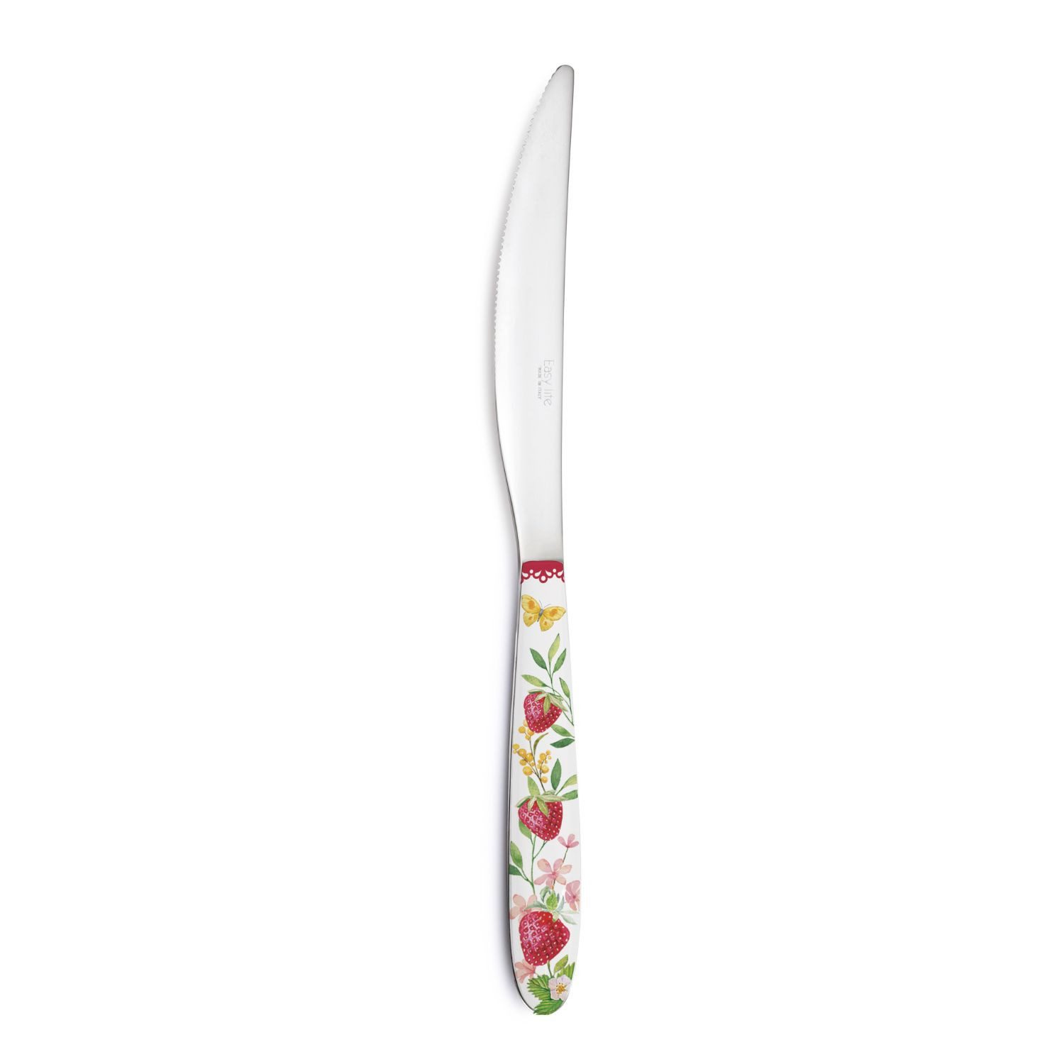 EasyLife Tafelmesser Jardin des Fraises Höhe: cm, Farbe: Mehrfarbig, Motiv: Erdbeeren