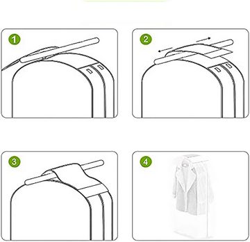 KIKI Kleidersack Staubdichte Kleidersäcke,60x50x120cm Transparente Kleiderschutzhülle (1 St)