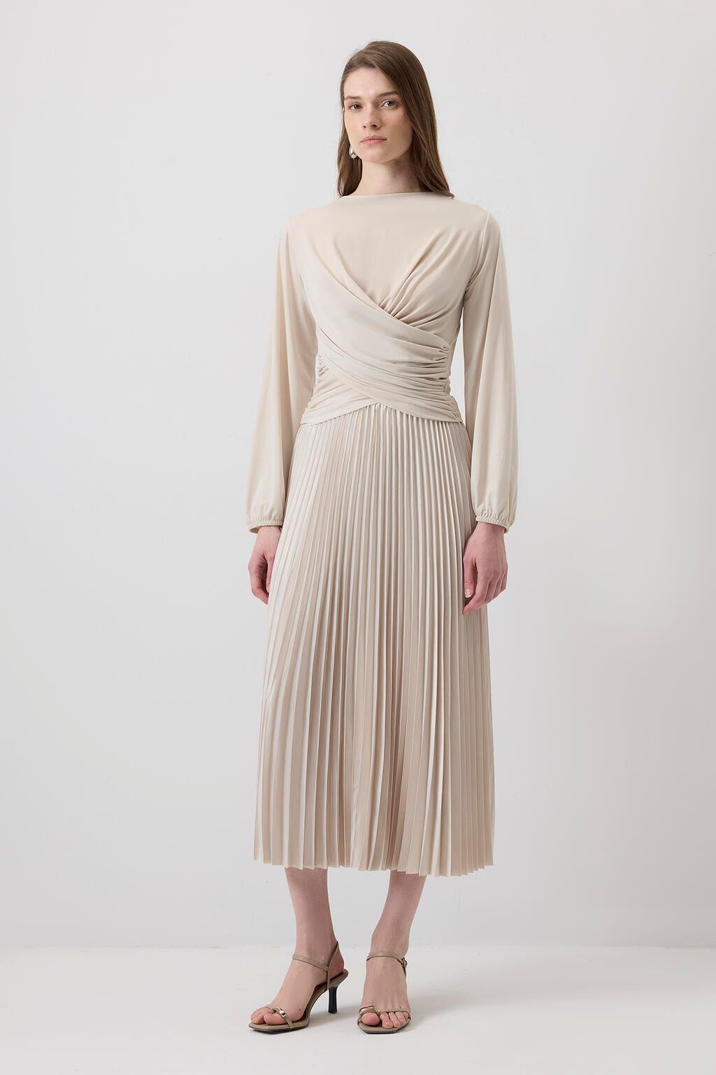 touche prive Langarmbluse DRAPIERTE BLUSE