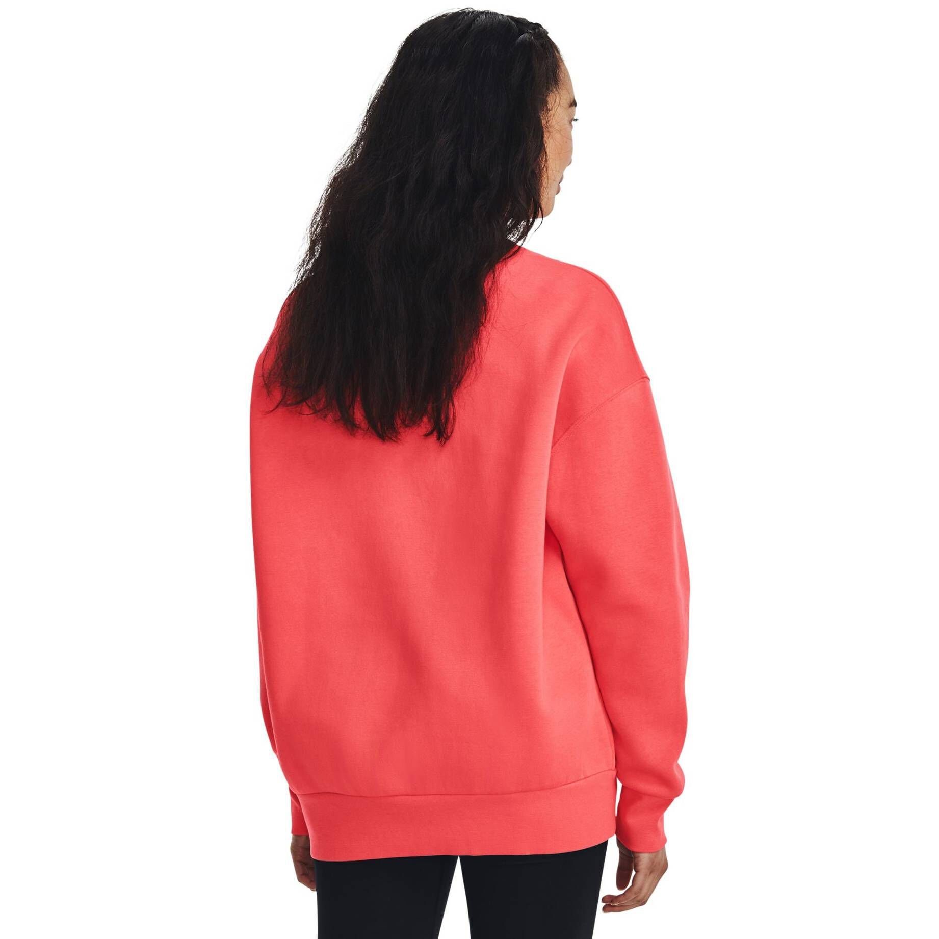 Under Armour® Sweatshirt Damen Sweatshirt (511) koralle ESSENTIAL FLC CREW (1-tlg) OS