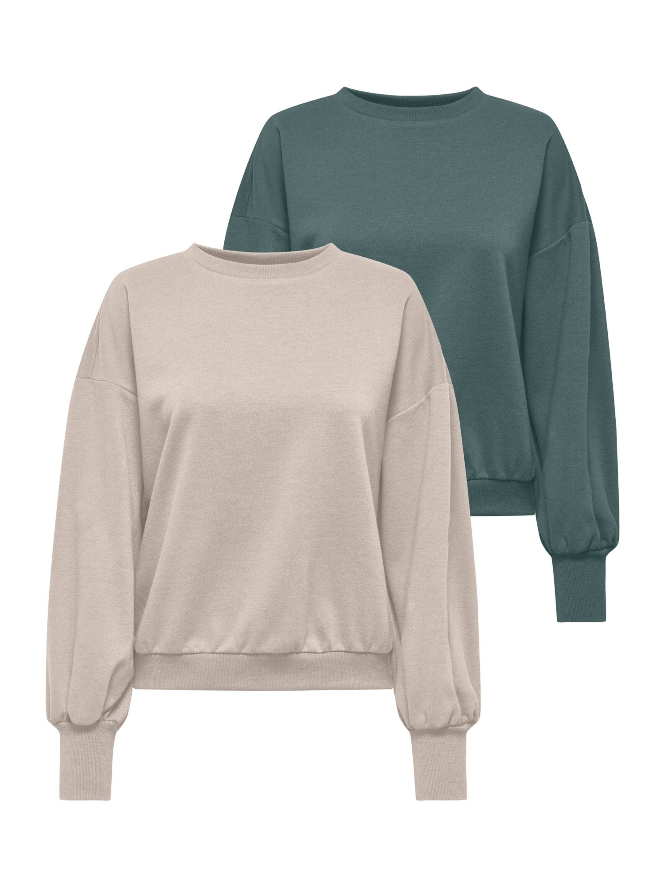 Sweatshirt ONLBROOKE L/S O-NECK SOLID 2 PACK SWT