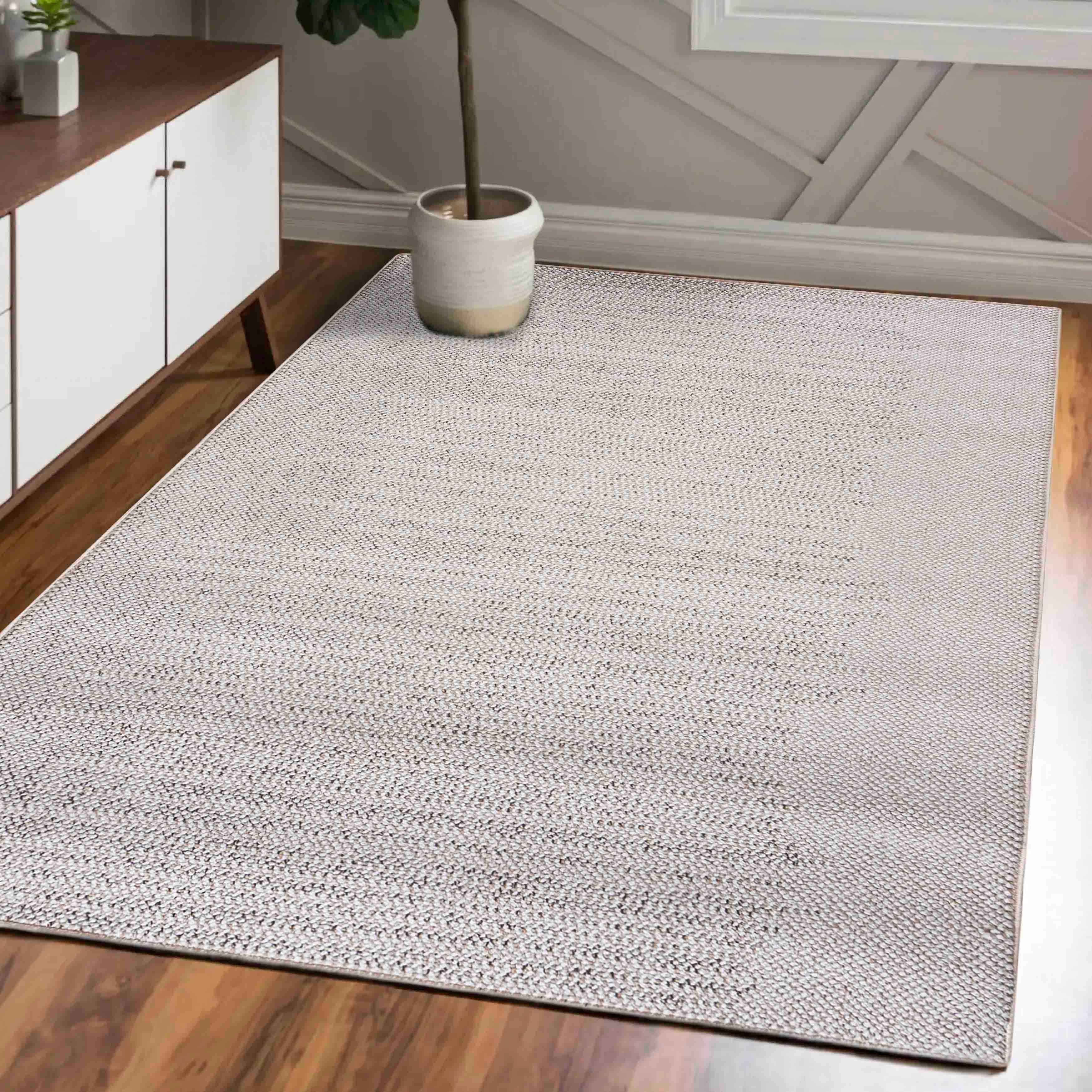 Mazovia Designteppich Modern Weich Minimalist Teppich für Wohnzimmer - Neutralfarben Teppich, 200 x 300 cm, Fußbodenheizung