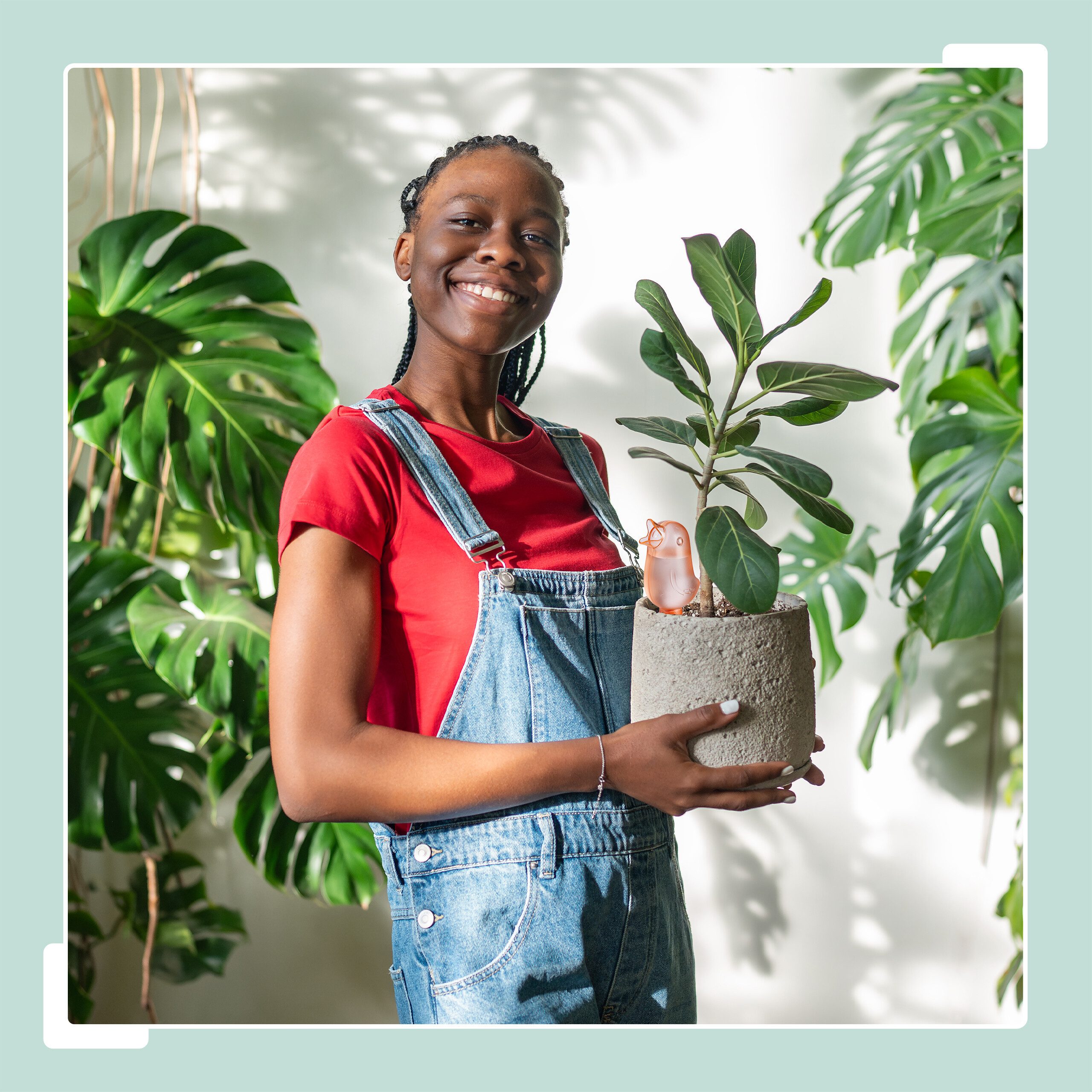 relaxdays Tropfer Tonkegel Vogel im Set, (6-tlg), 6er Pack